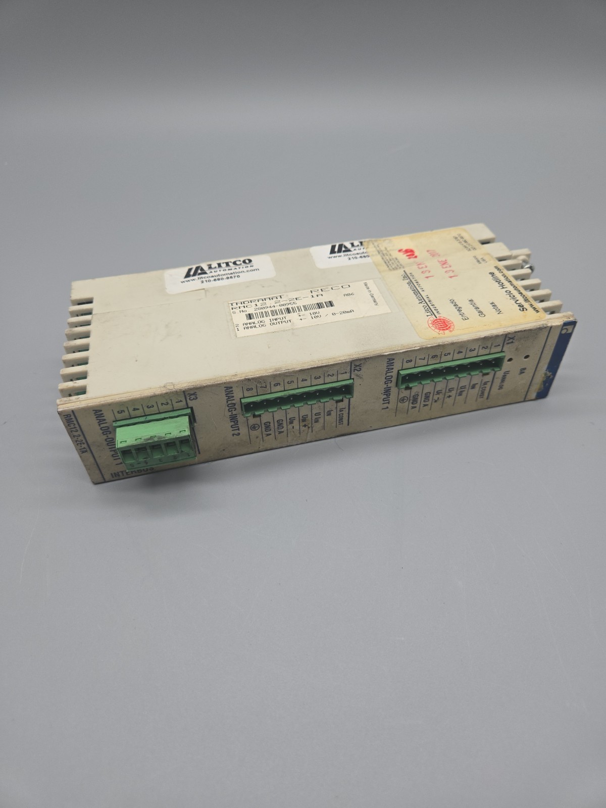 Bosch Rexroth Indramat RMC12.2-2E-1A RECO I/O Control Module PLC Interface