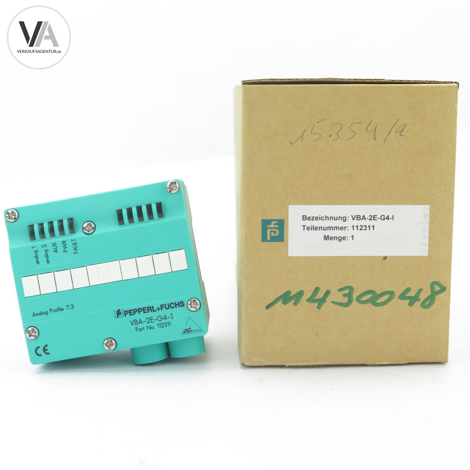 Pepperl+Fuchs VBA-2E-G4-I / VBA2EG4I / 112311 AS-Interface Analog Input Module