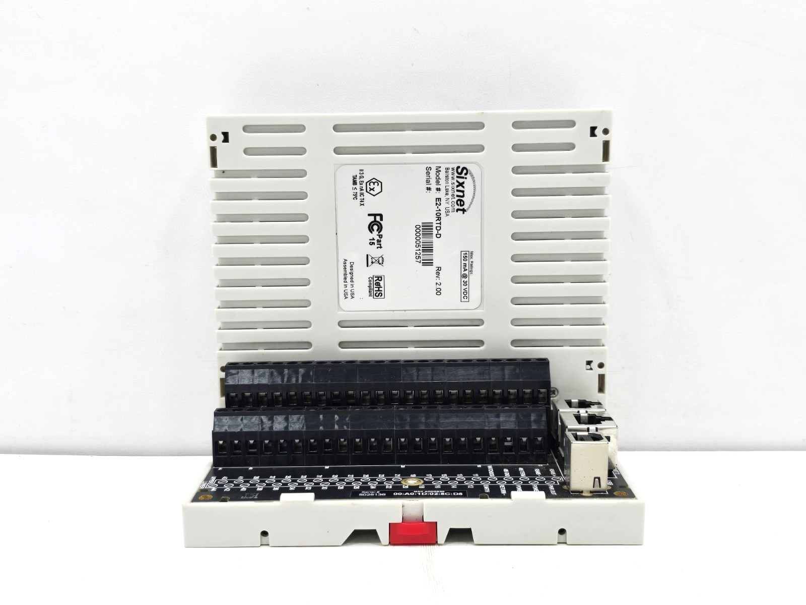 E2-10RTD-D SIXNET ETHERTRAK TAMPERATURE INS 10RTD MULTI-PORT ETHERNET I/O