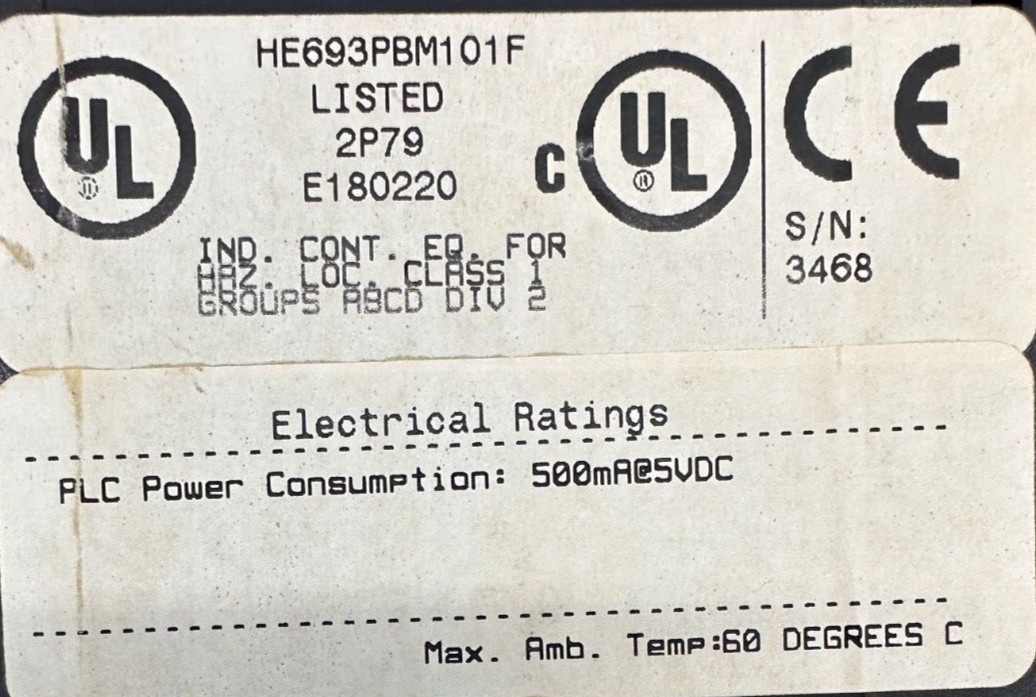HE693PBM101 HE693PBM101F GE Fanuc HORNER 90-30 Series Profibus DP Master (D1)