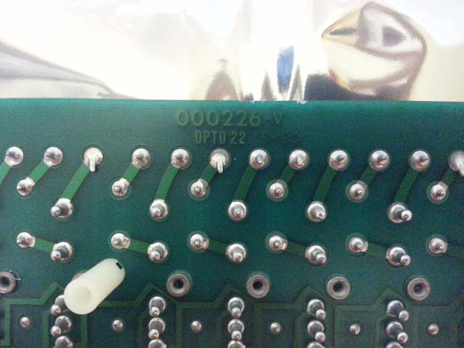 OPTO 22 PB16A 16-CHANNEL I/O MODULE RACK PCB CIRCUIT BOARD + 2X CRYDOM 6201A