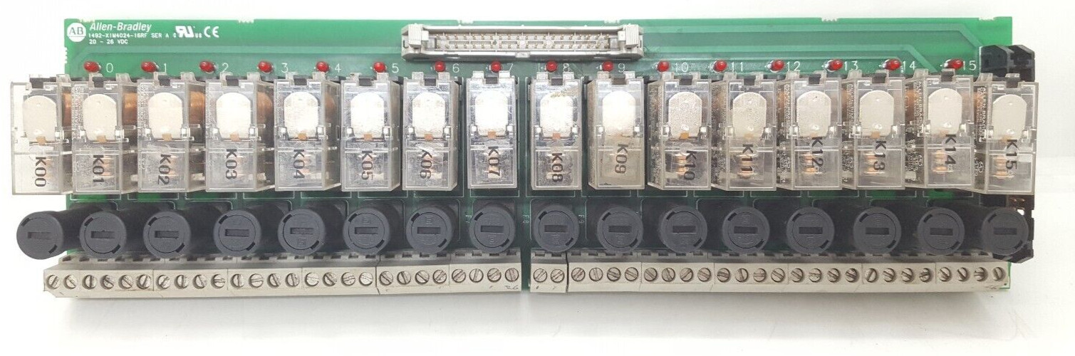 ALLEN BRADLEY 1492-XMI4024-16RF SER A RELAY INTERFACE MODULE 20-26 VDC