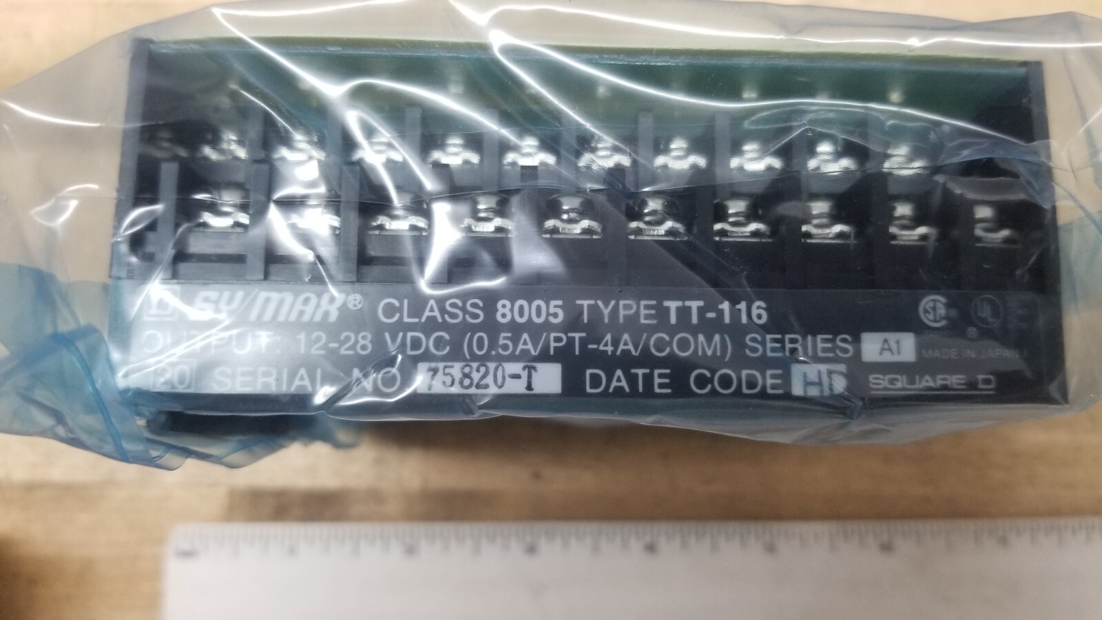New Square D SY/MAX TT-116 16 Function Output Module Class 8005 12-28VDC 82080