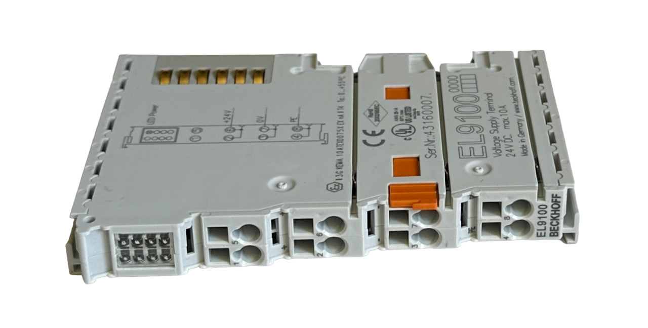 NEW BECKHOFF EL9100 I/O SERIES VOLTAGE SUPPLY TERMINAL 24VDC 10A OEM