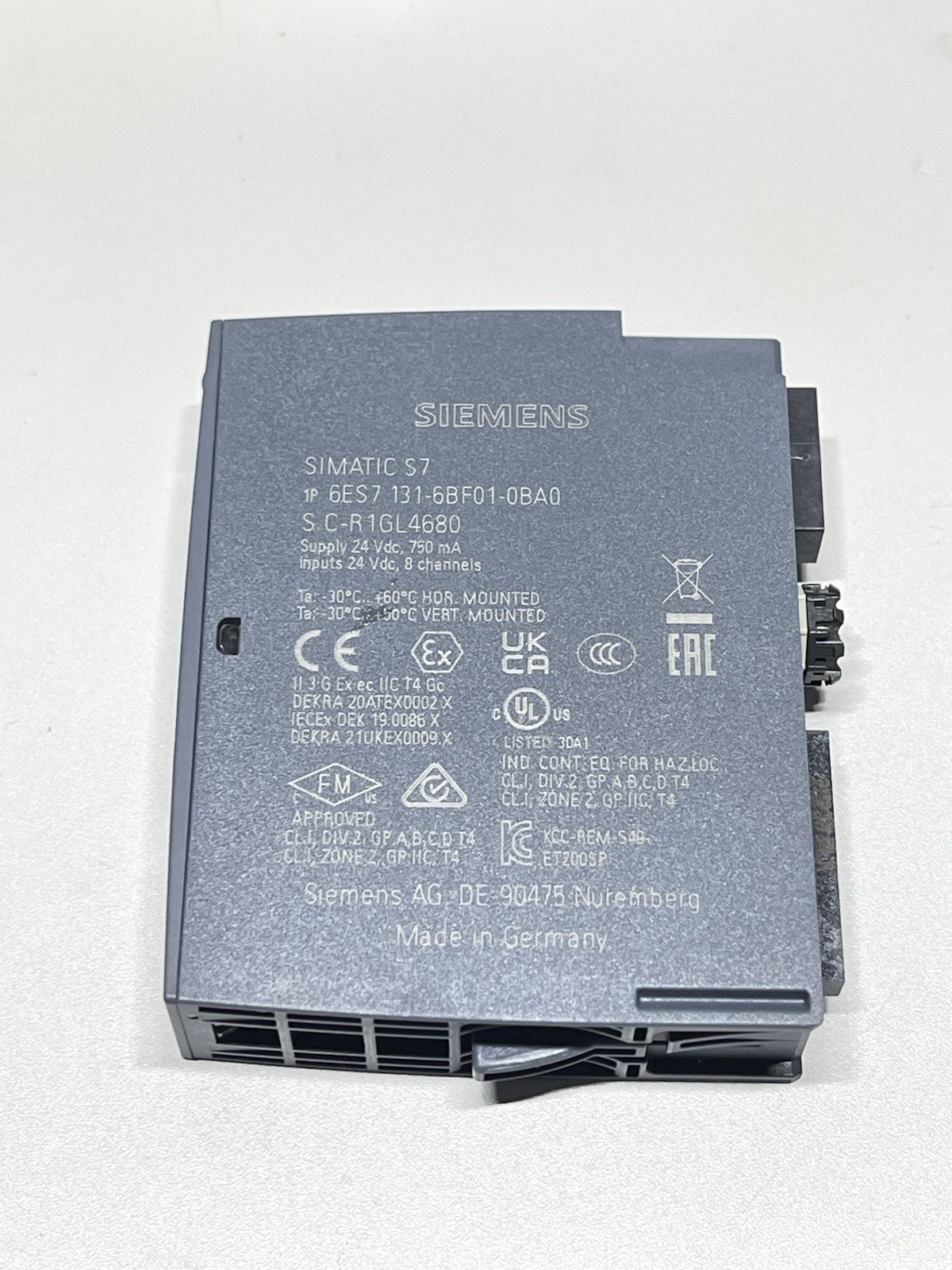 Siemens Simatic S7 6ES7131-6BF01-0BA0 DI 8x 24V DC Digital Input Module