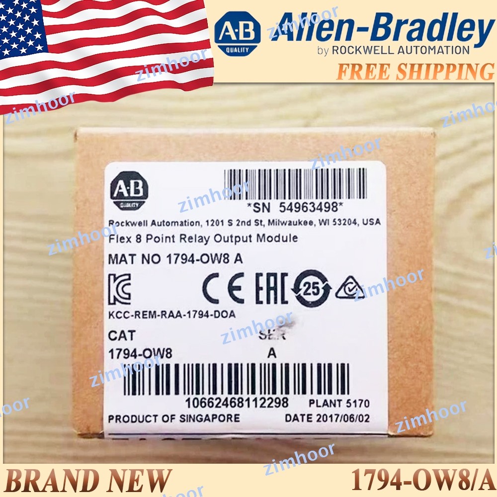 Factory Sealed AB 1794-OW8/A Flex Relay Output Module 1794OW8 serA Free Ship US