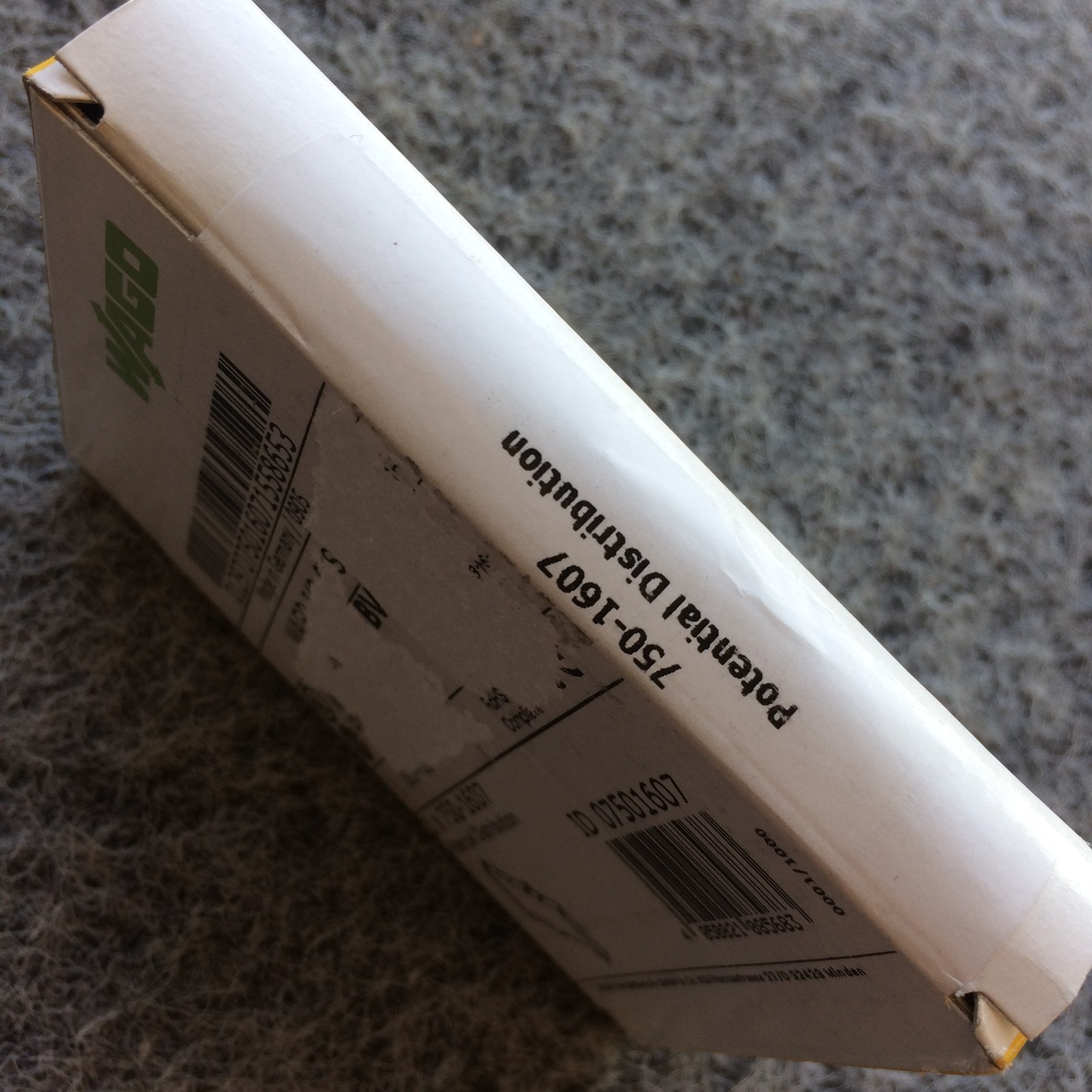 WAGO 750-1607 POTENTIAL DISTRIBUTION MODULE PLC – I/O System NEW SEALED