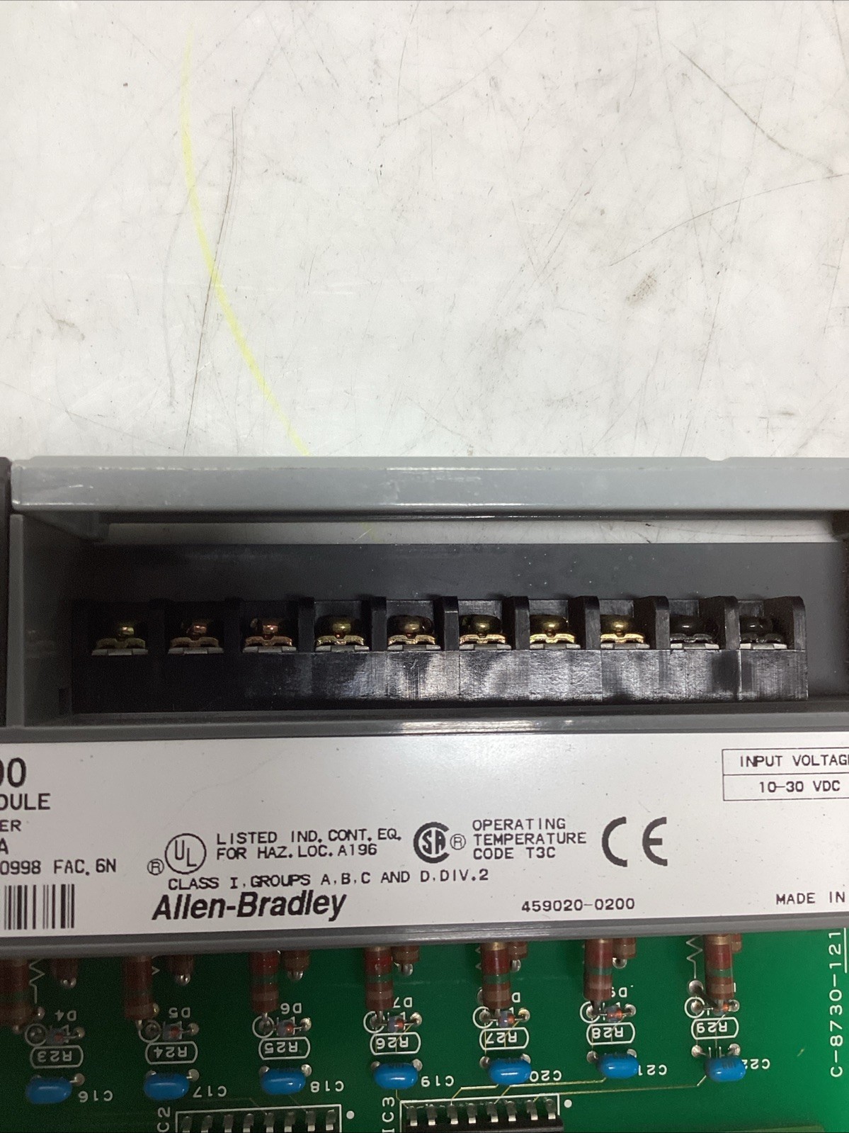 Allen Bradley 1746-IV8 SER A SLC 500 Input Module U-778