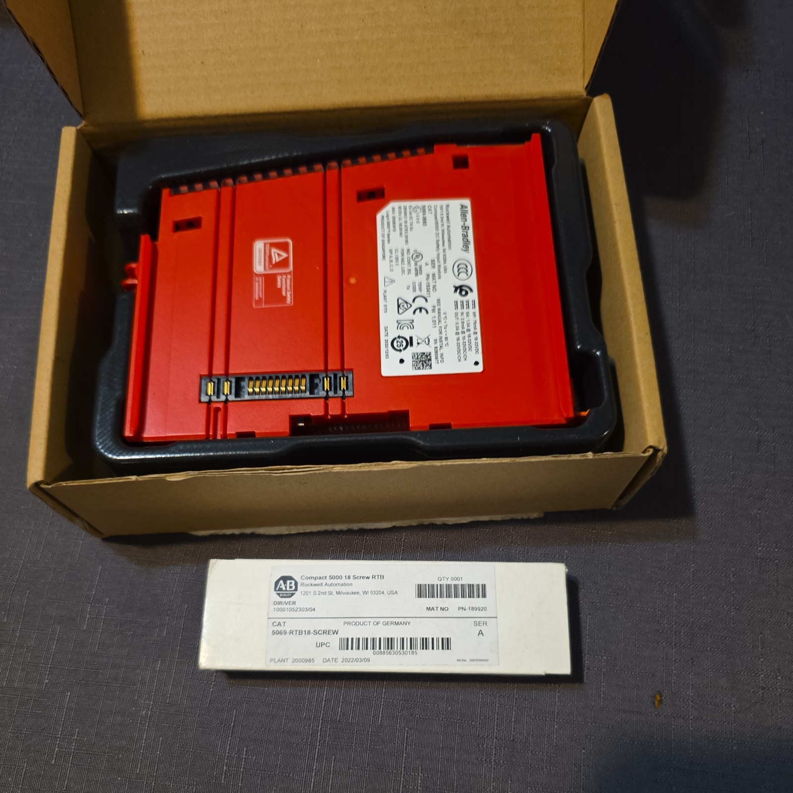 5069-IB8S Allen Bradley Compact 5000 8 Channel 24VDC Safety Input Module