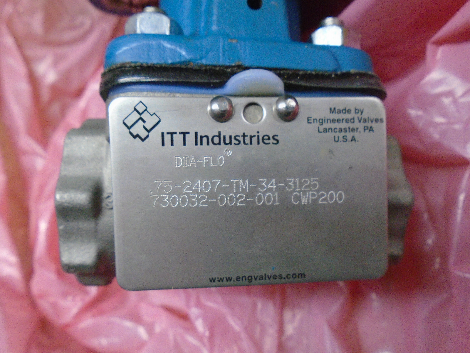 New old Stock ITT Industries Dia Flo .75-2407-TM-34-3125 730032-002-001 CWP200