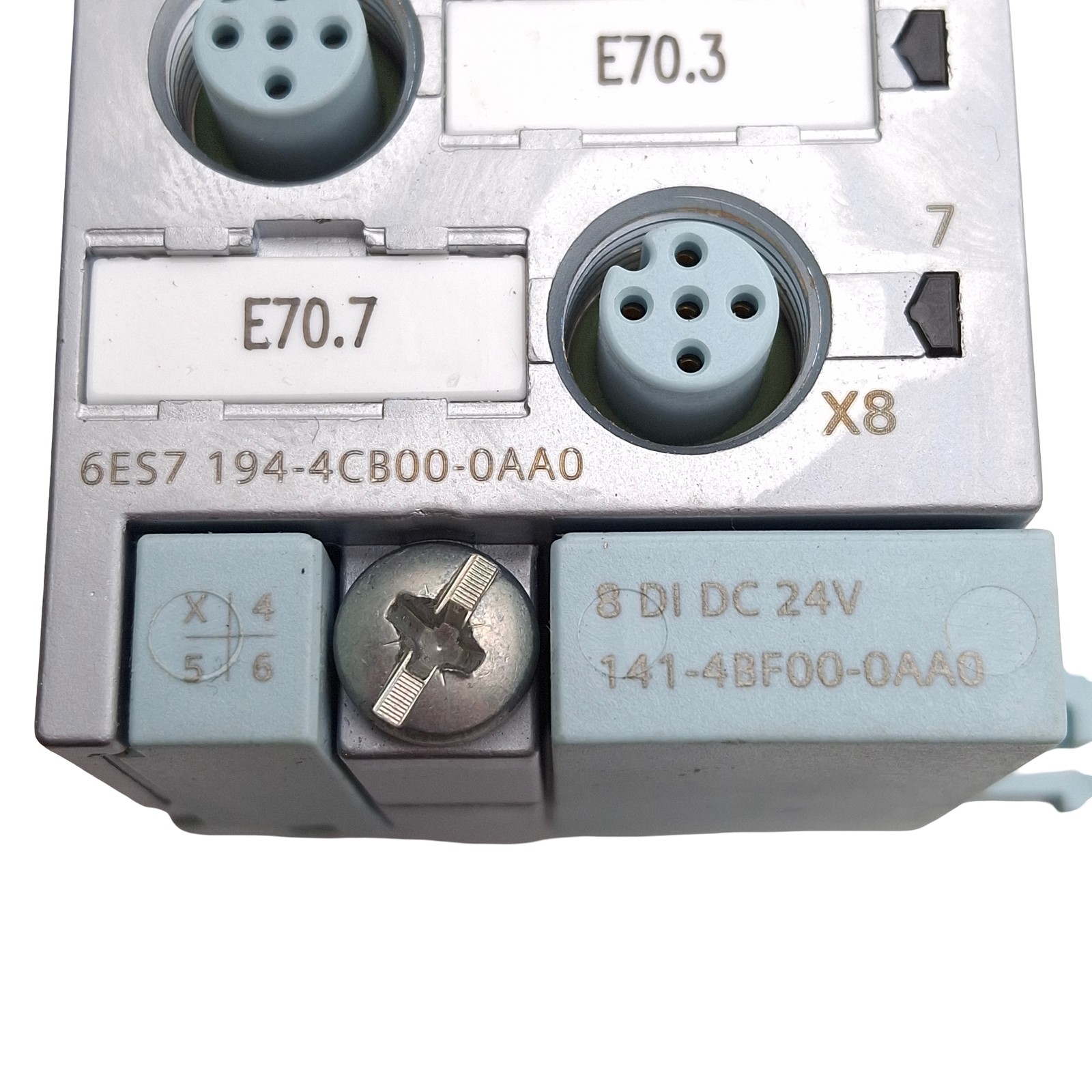 Siemens 6ES7 194-4CB00-0AA0 SIMATIC DP ET 200 PRO I/O Module, 8x M12 5-Pin 24VDC