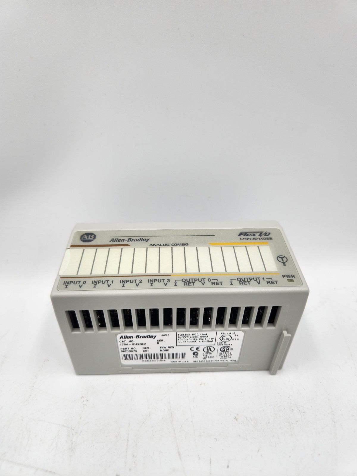 Allen-Bradley 1794-IE4X0E2 Ser B 96219676 Flex I/O Analog Combo