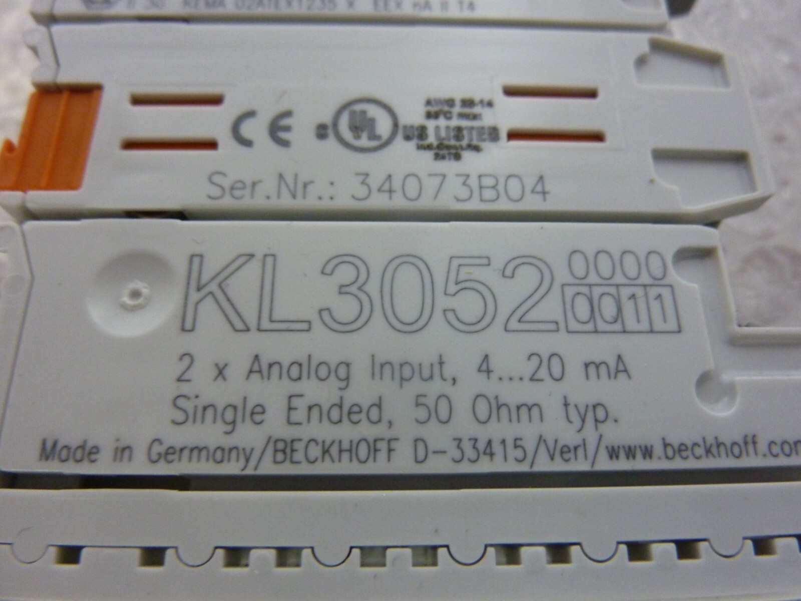 BECKHOFF KL3052 Digital Output Terminal (23926)