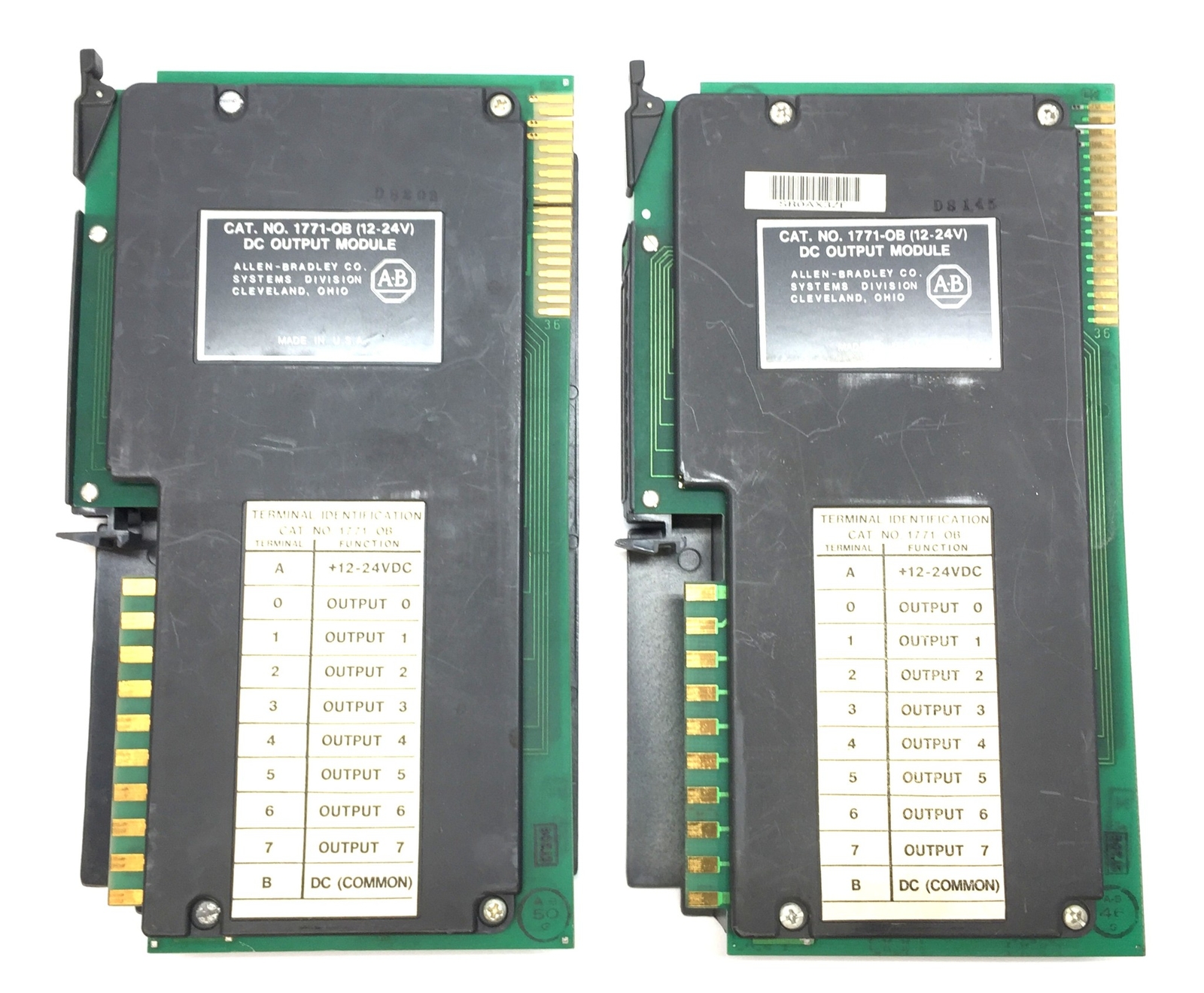 Allen-Bradley 12-24V DC Output Module 1771-OB (636007) [Lot of 2] USED