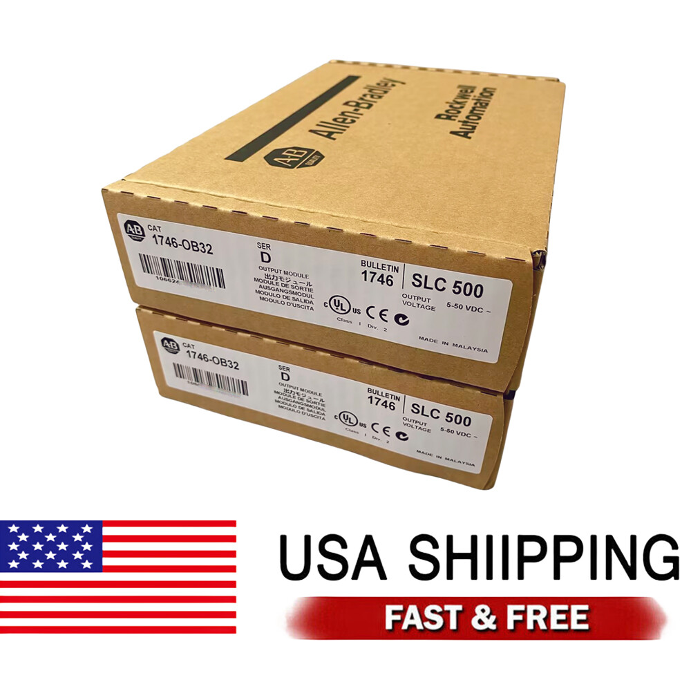 New 1746-OB32 Allen-Bradley 1746OB32 SerD SLC500 Output Module TX