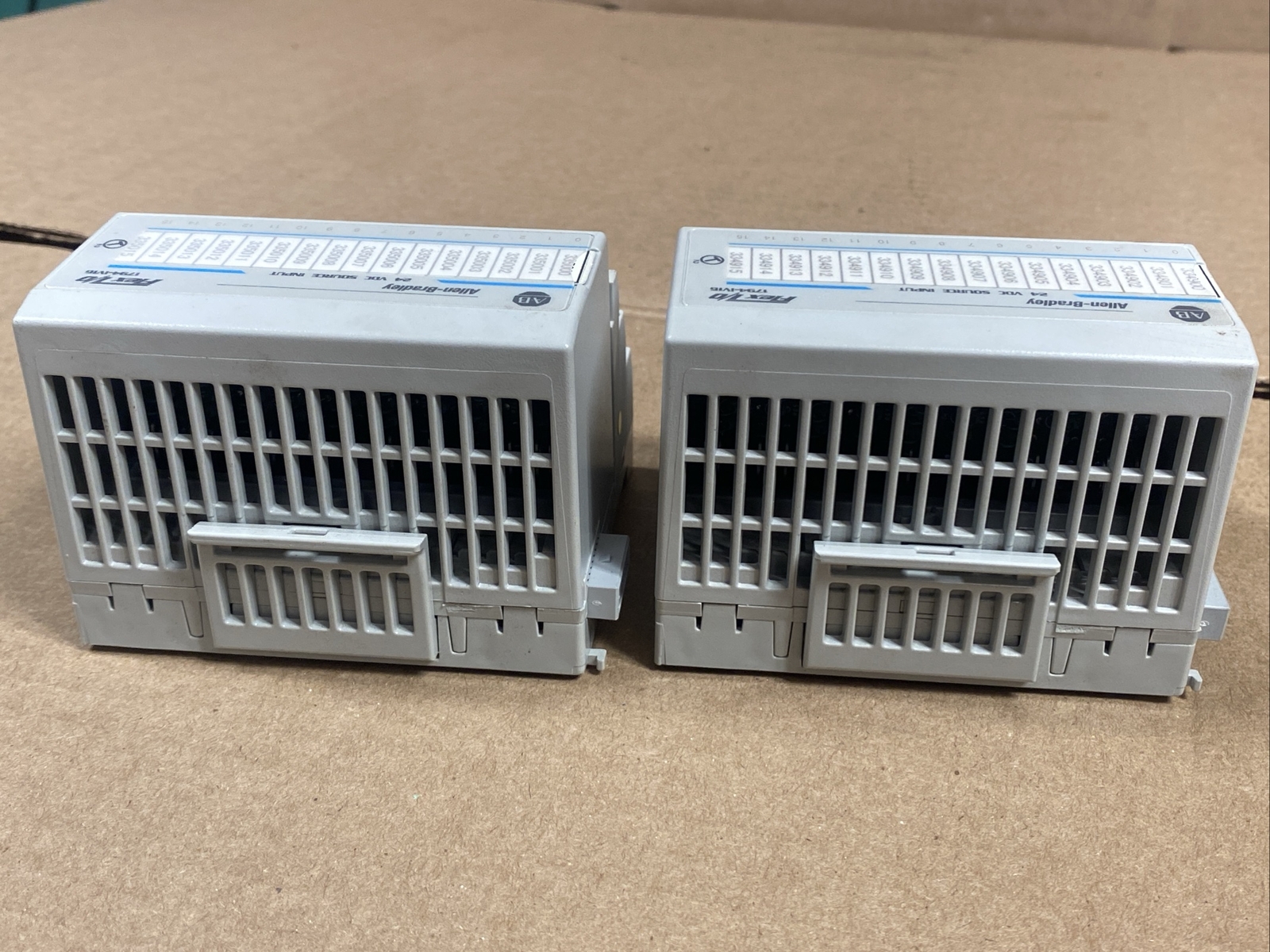 LOT (2) Allen Bradley 1794-IV16 /A Flex I/O Input Module & 1794-TB3 Base 120VAC
