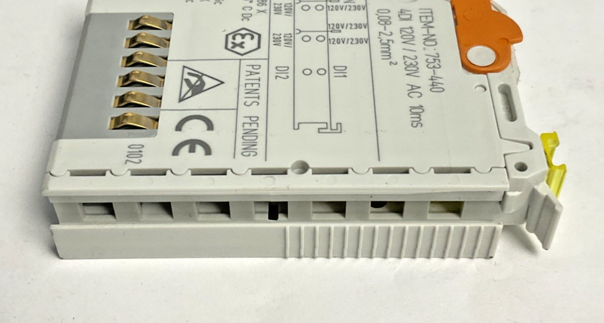 WAGO 753-440 DIGITAL INPUT MODULE 120V/230VAC 10MS 4DI