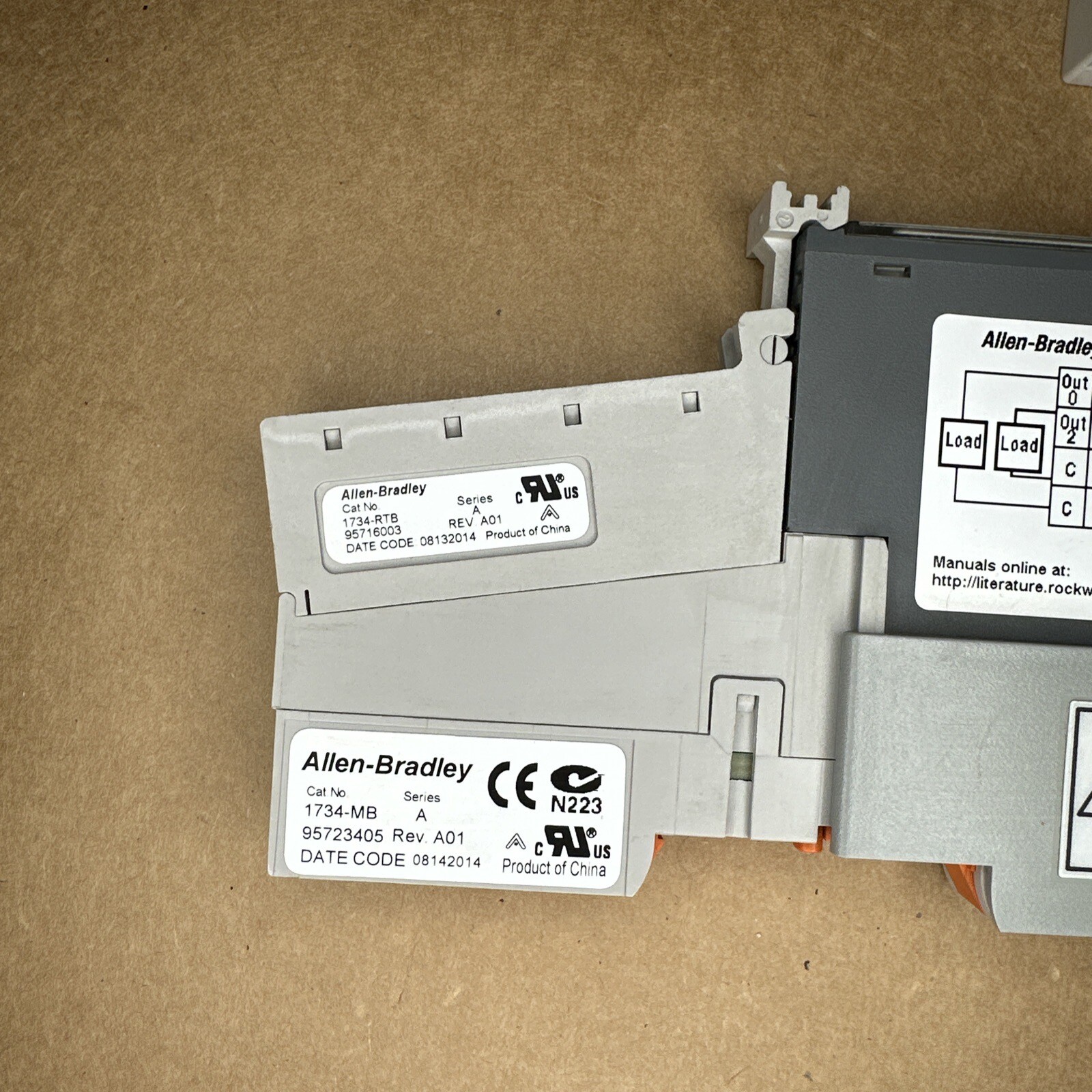 Allen Bradley LOT 1734-MB 1734-RTB 1734-IB8 1734-OB4E Point I/O Output Module