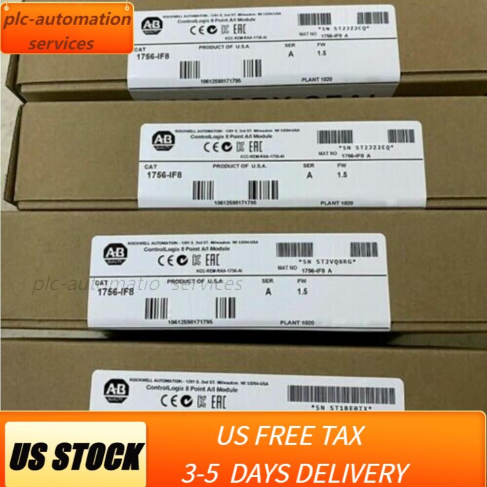 Sealed Allen-Bradley 1756-IF8 /A ControlLogix Point A/I Module US Free Tax