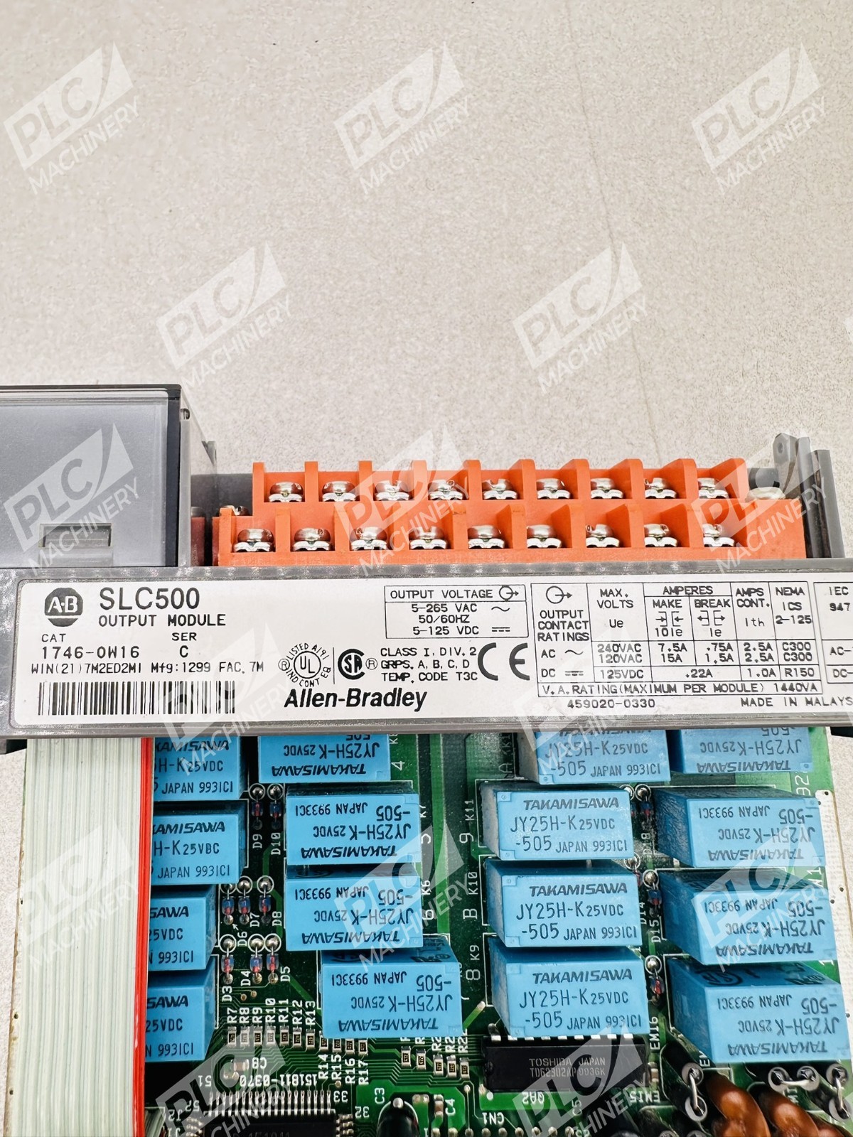 Allen Bradley 1746-OW16 Series C SLC500 Output Module (No Door)