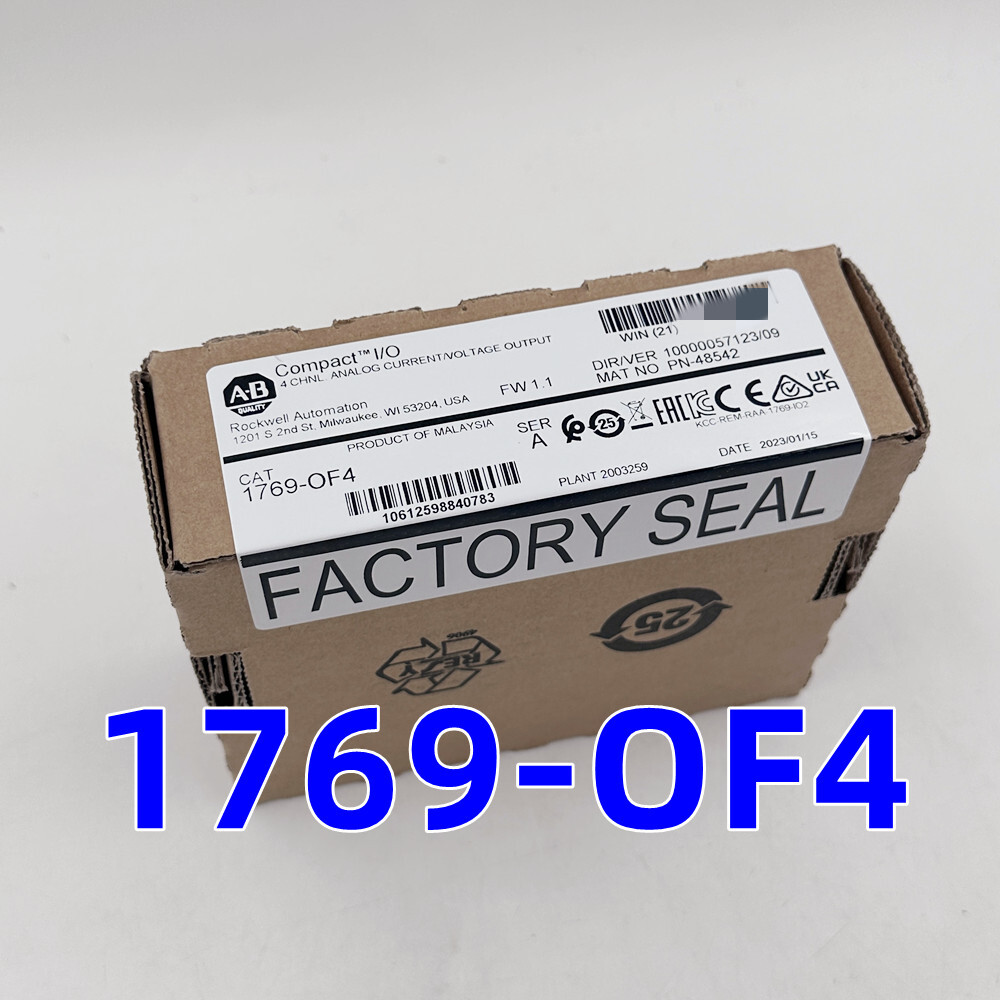 Allen-Bradley 1769-OF4 4Pt CompactLogix Analog Output Module New Factory Sealed