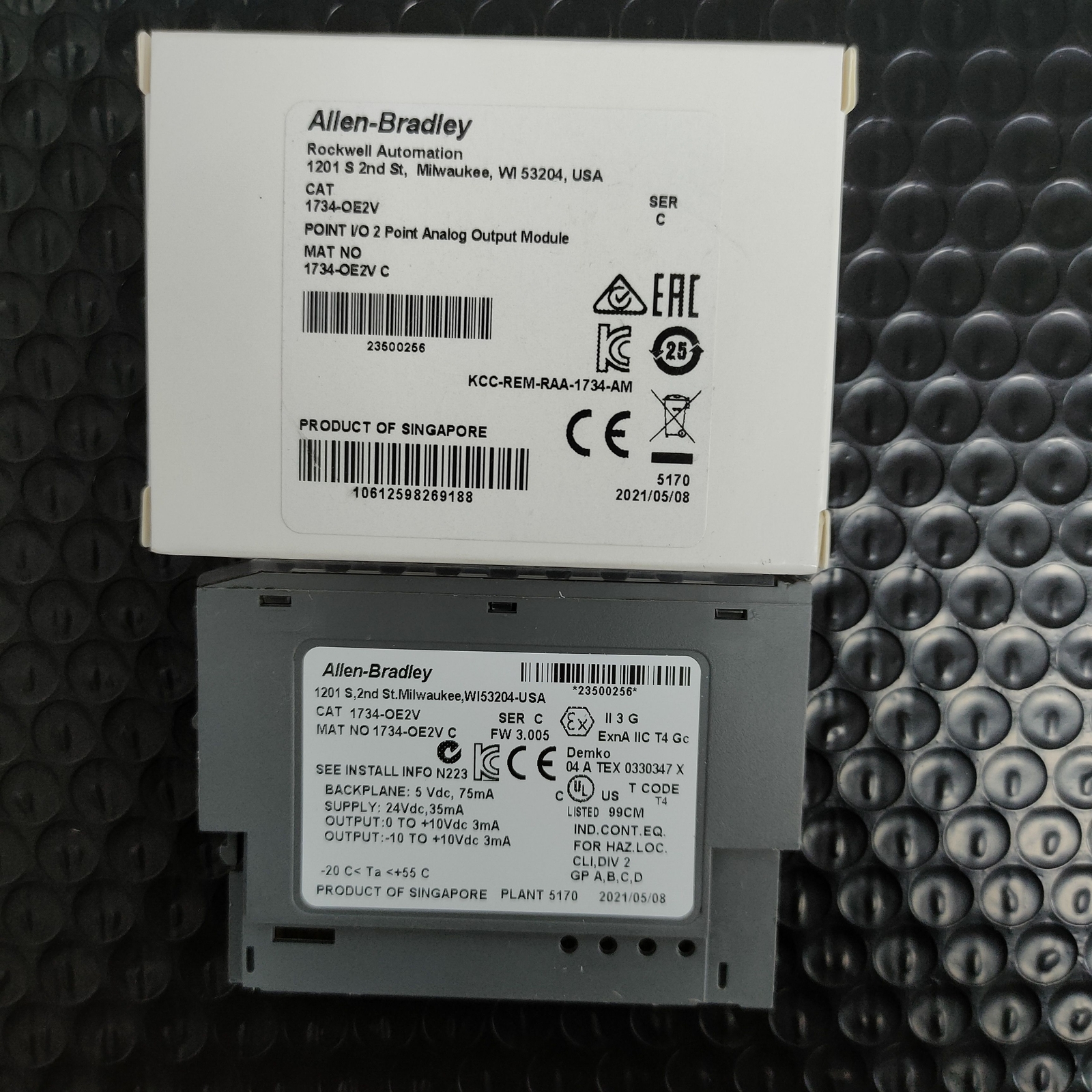 AB 1734-OE2V / C POINT I/O 2 Point Analog Output Module 1734OE2V New Sealed 2023
