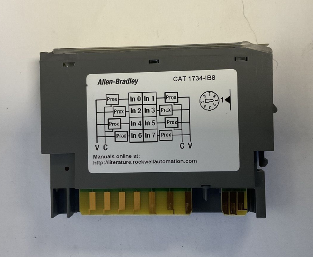 ALLEN BRADLEY 1734-IB8 INPUT MODULE 24VDC 5MA SER.D FW3.022