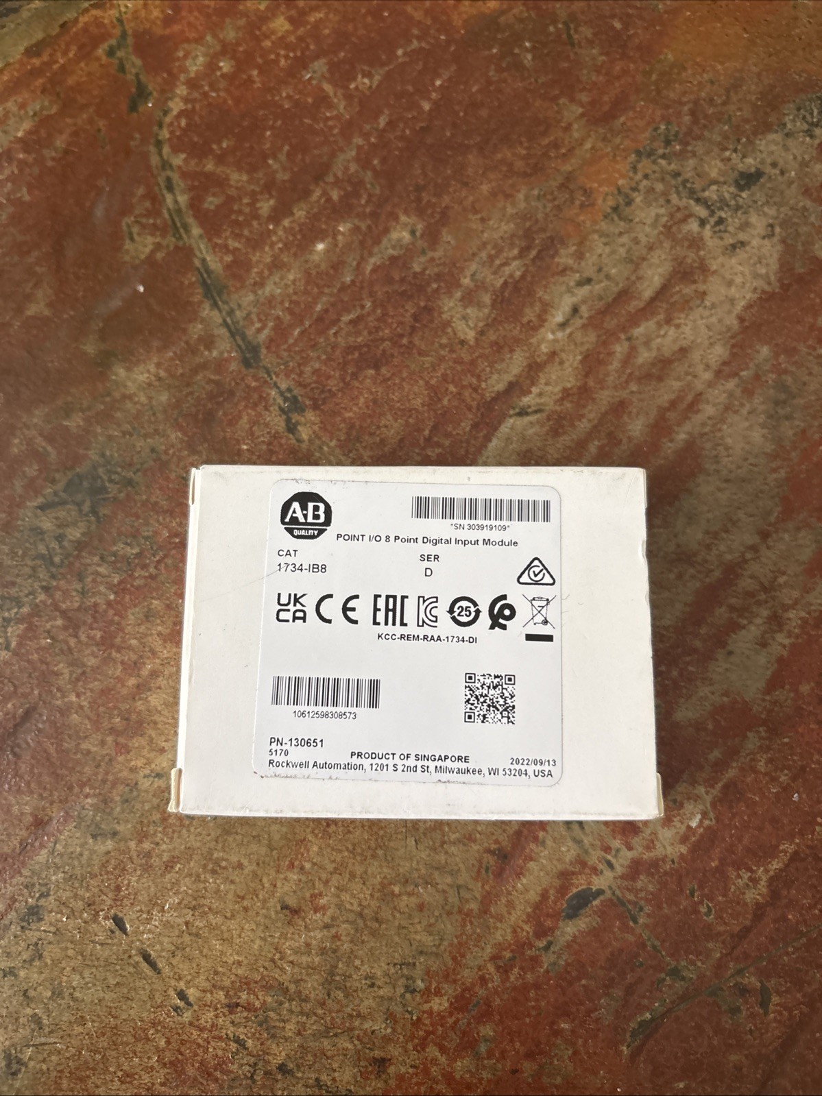 NEW Allen Bradley 1734-IB8 Point I/O 8point Digital Input Module SER D