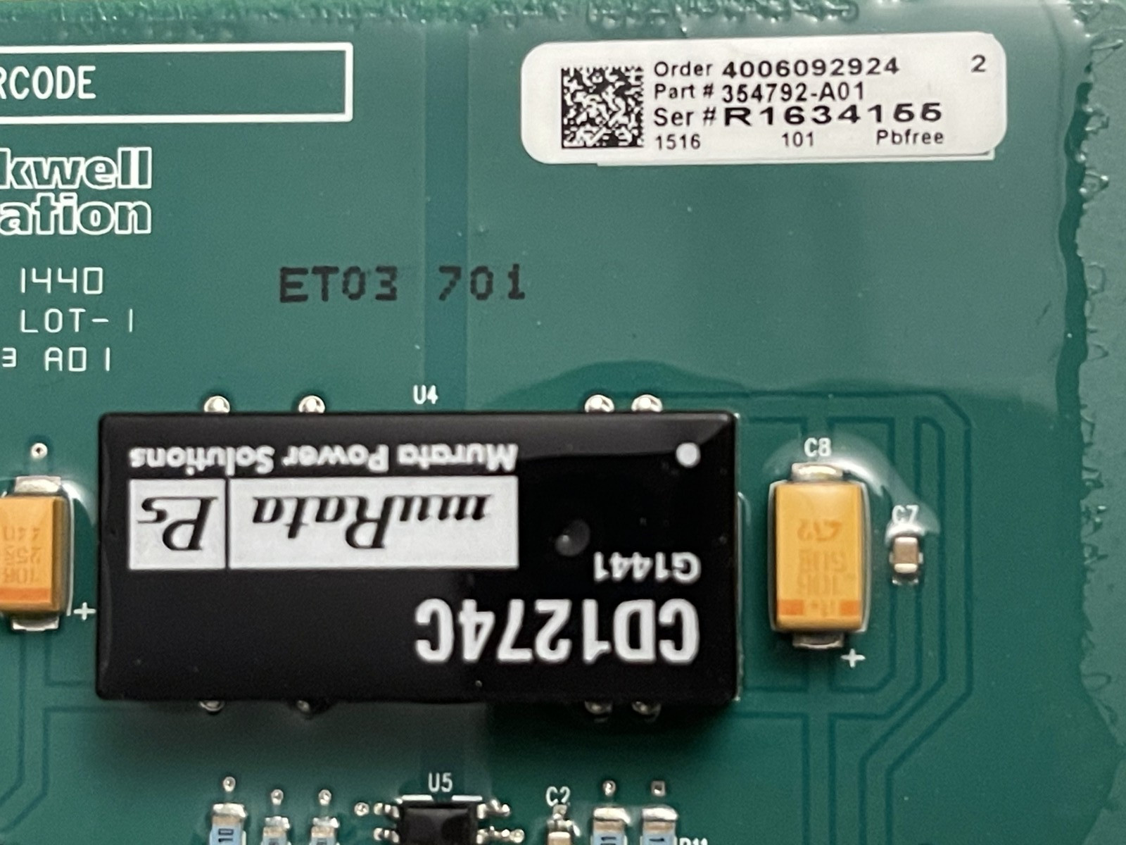 Allen Bradley Rockwell 354792-A01 Encoder board for PowerFlex 700