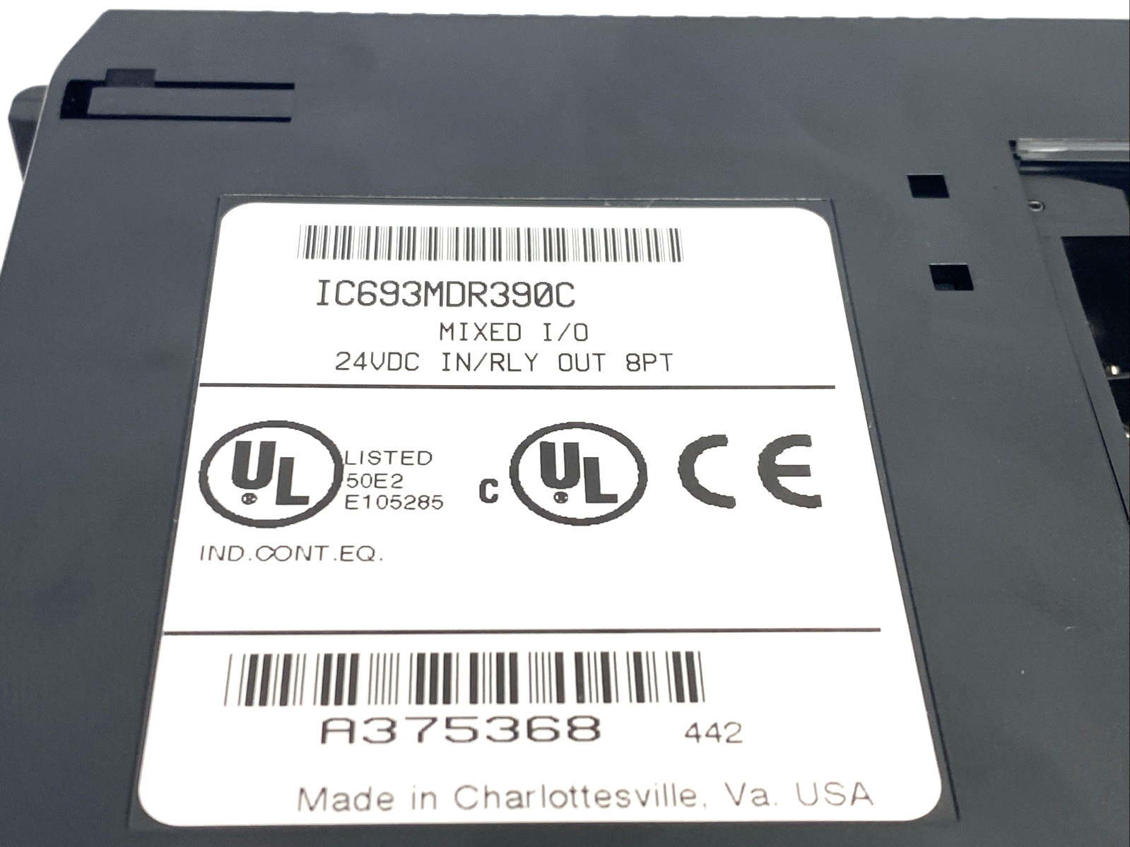 GE Fanuc IC693MDR390C Mixed I/O 24VDC IN/RLY Out 8PT