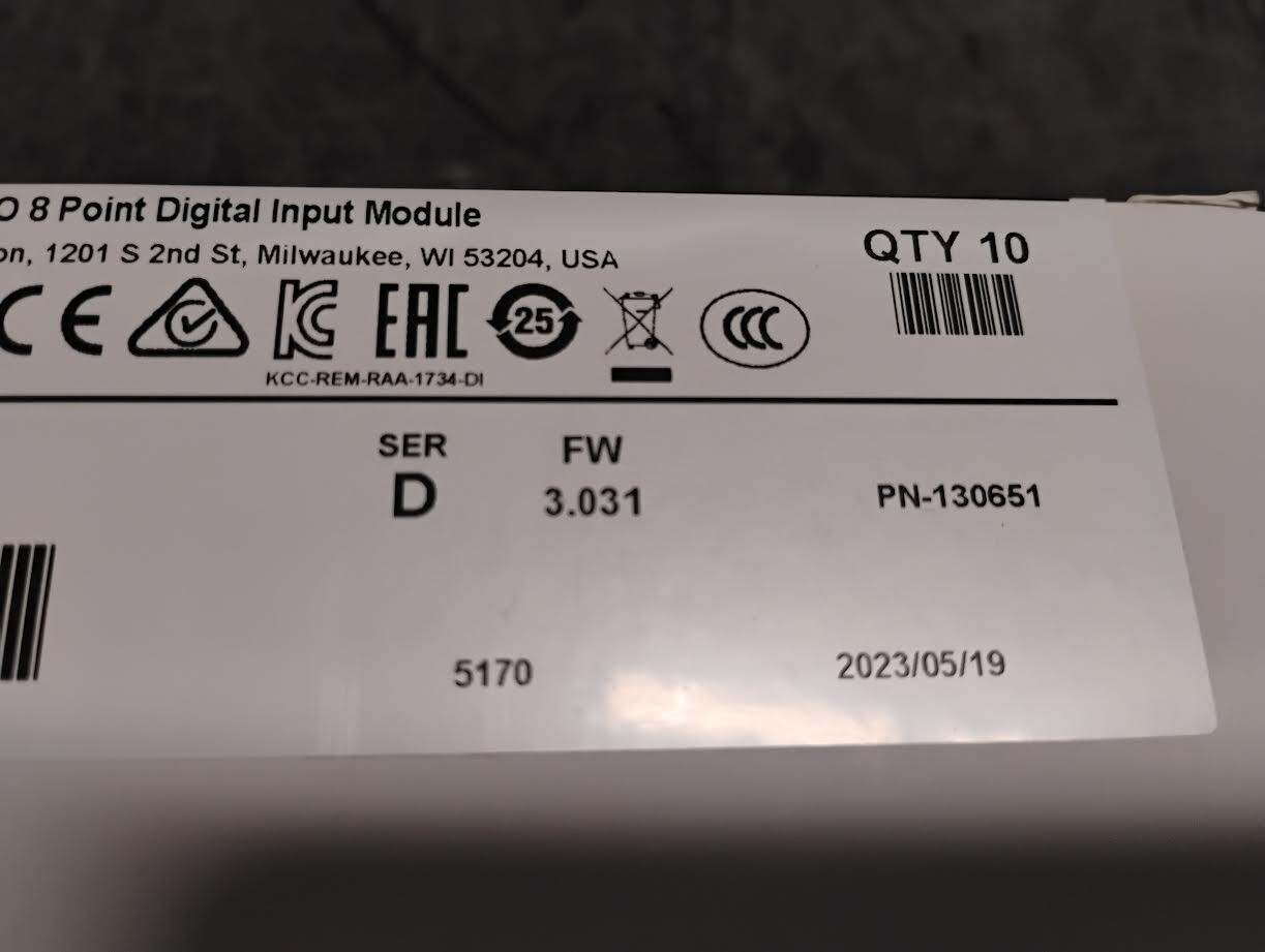 Qty 10 Factory Sealed AB 1734-IB8 8Point Input Allen-Bradley Lot of 10 NEW NIB