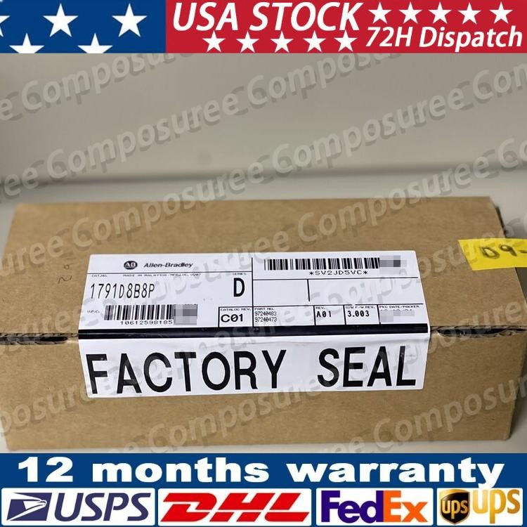 New AB 1791D-8B8P Compact Block I/O 1791D8B8P Factory Sealed Fast Shipping 1PCS