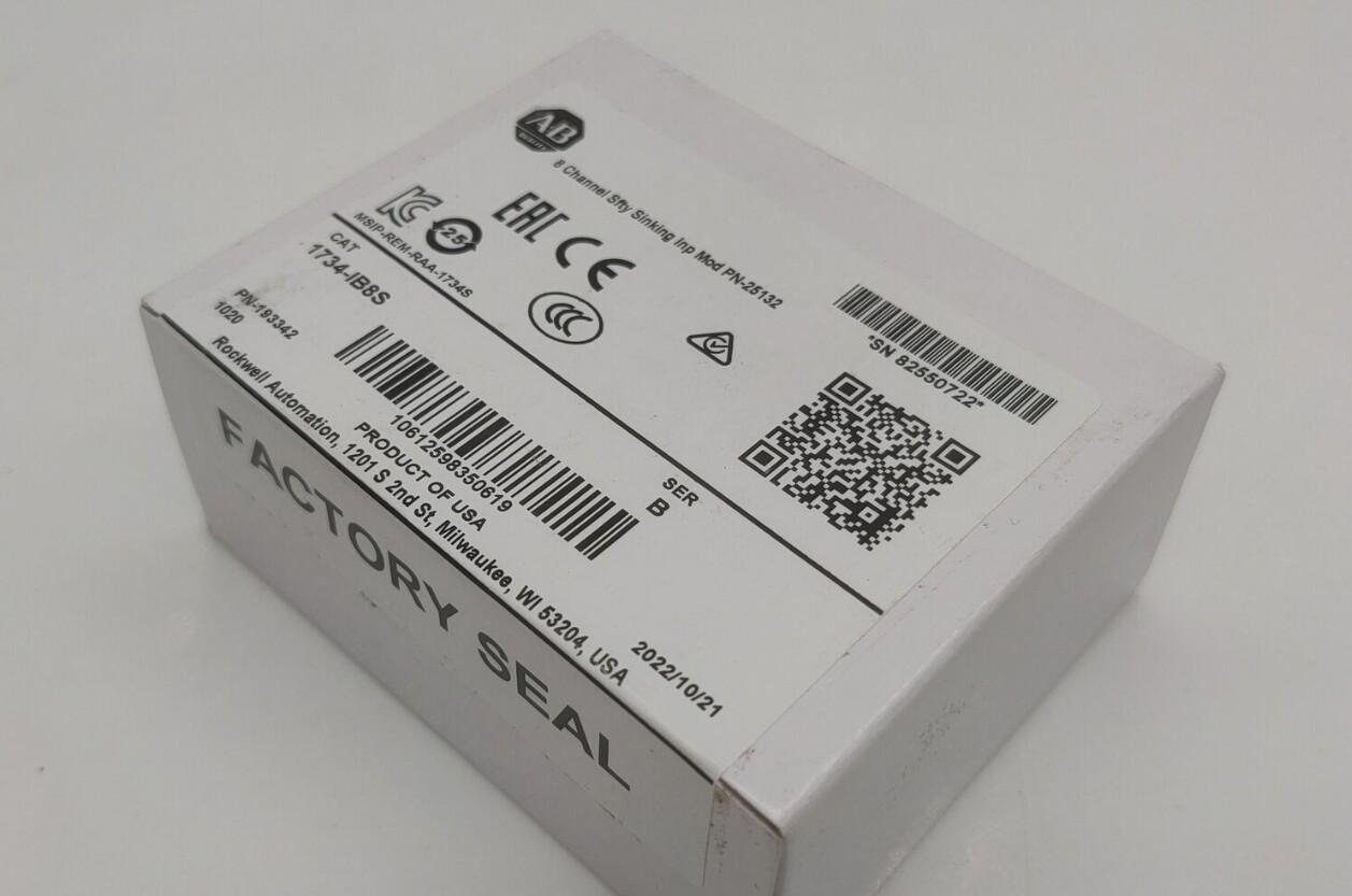 New with Unopened box Allen Bradley 1734-IB8S Safety Input Card Free Shipping