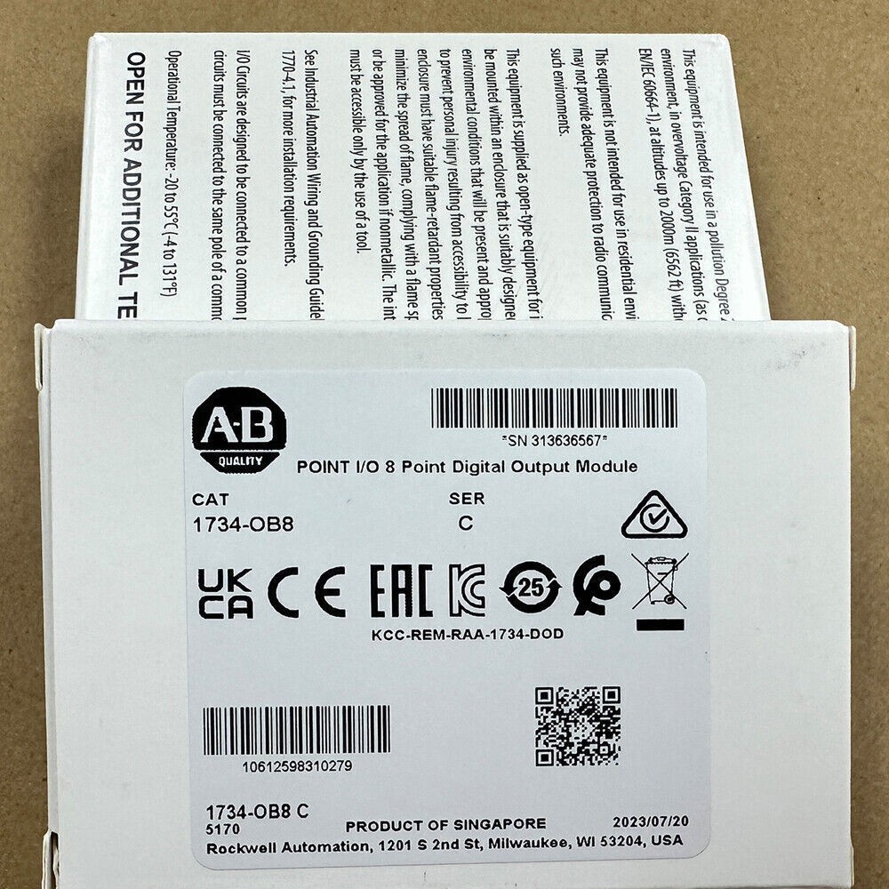 AB 1734-OB8 1734-OB8S 1734-IB8 1734-IB8S Output Module New US Stock