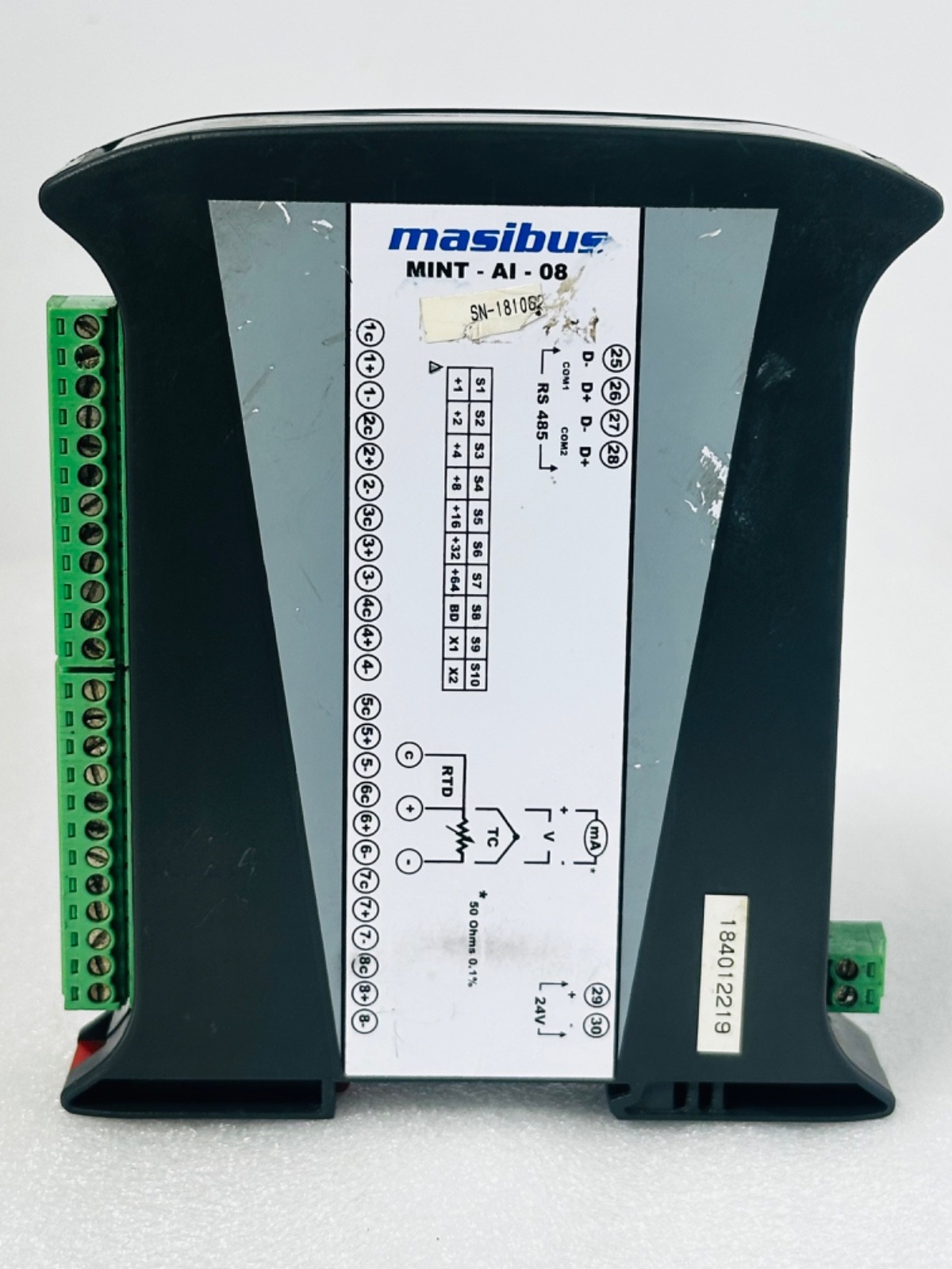 MASIBUS MINT-AI-08 Analog Input Module DC 24V 8-Channel Mint AI-08 USED