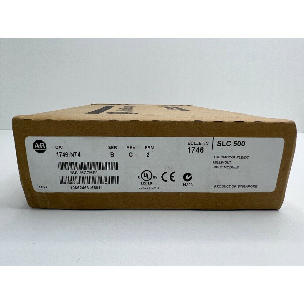 New Factory Sealed AB 1746-NT4 SLC 500 Input Module PLC 1746NT4 US Free Tax