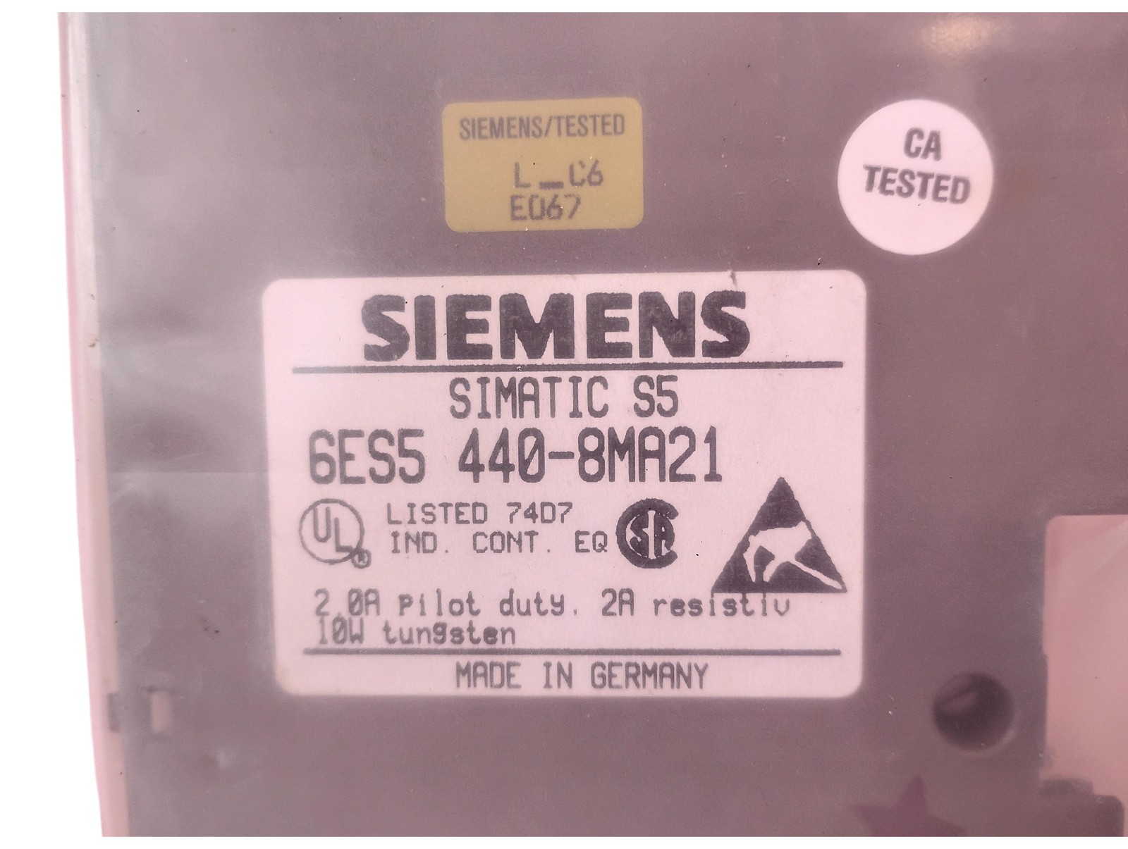 Siemens 6ES5 440-8MA21 24 V DC 2 A SIMATIC S5 Digital Output Module