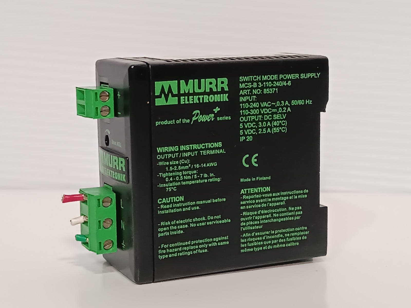 Murr Elektronik MCS-B-110-240/4-6 Switch Mode Power Supply, 85371, Power+ Series