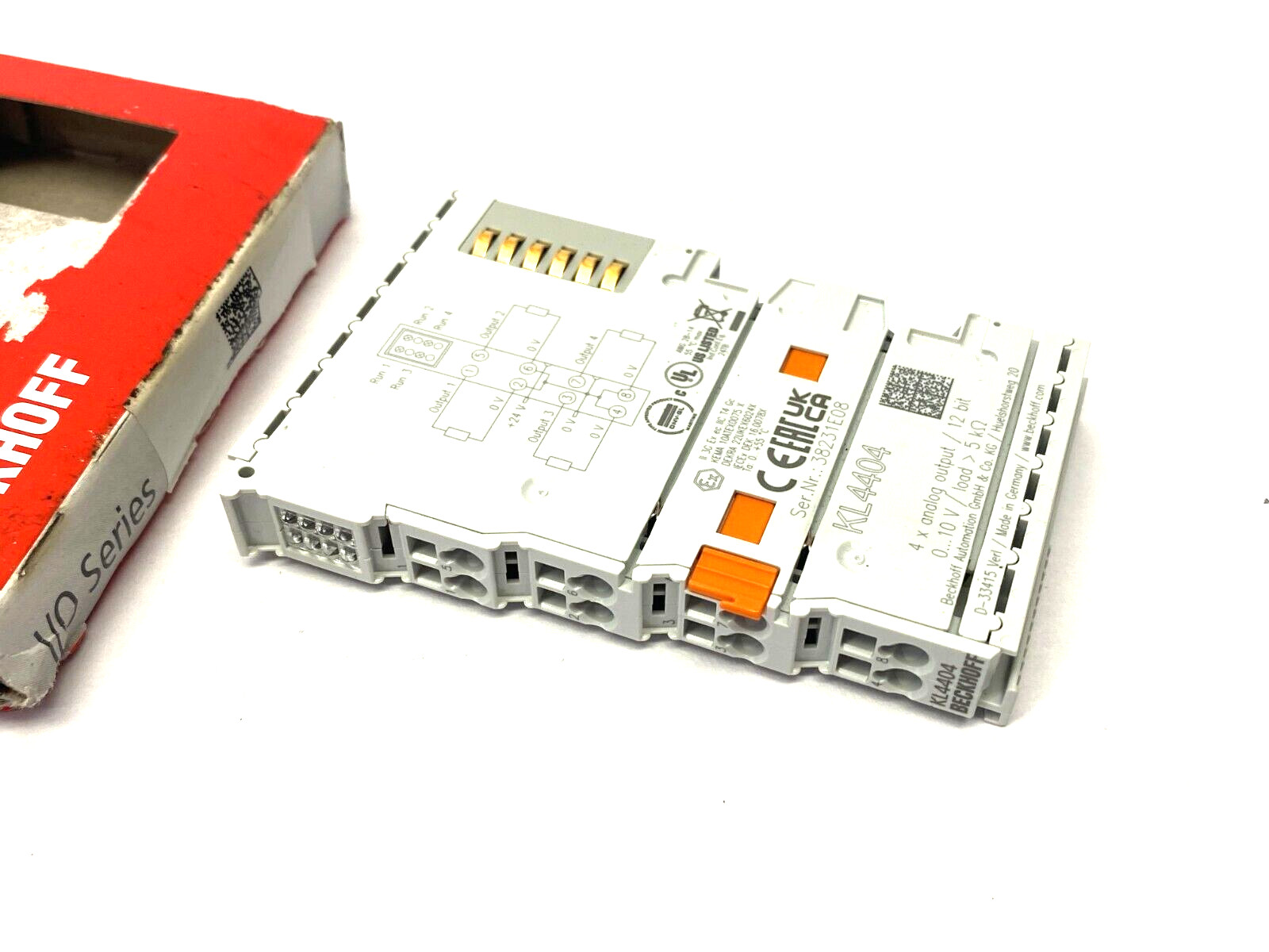 Beckhoff KL4404 Analog Output Bus Terminal 4-Channel 12 Bit 0-10V