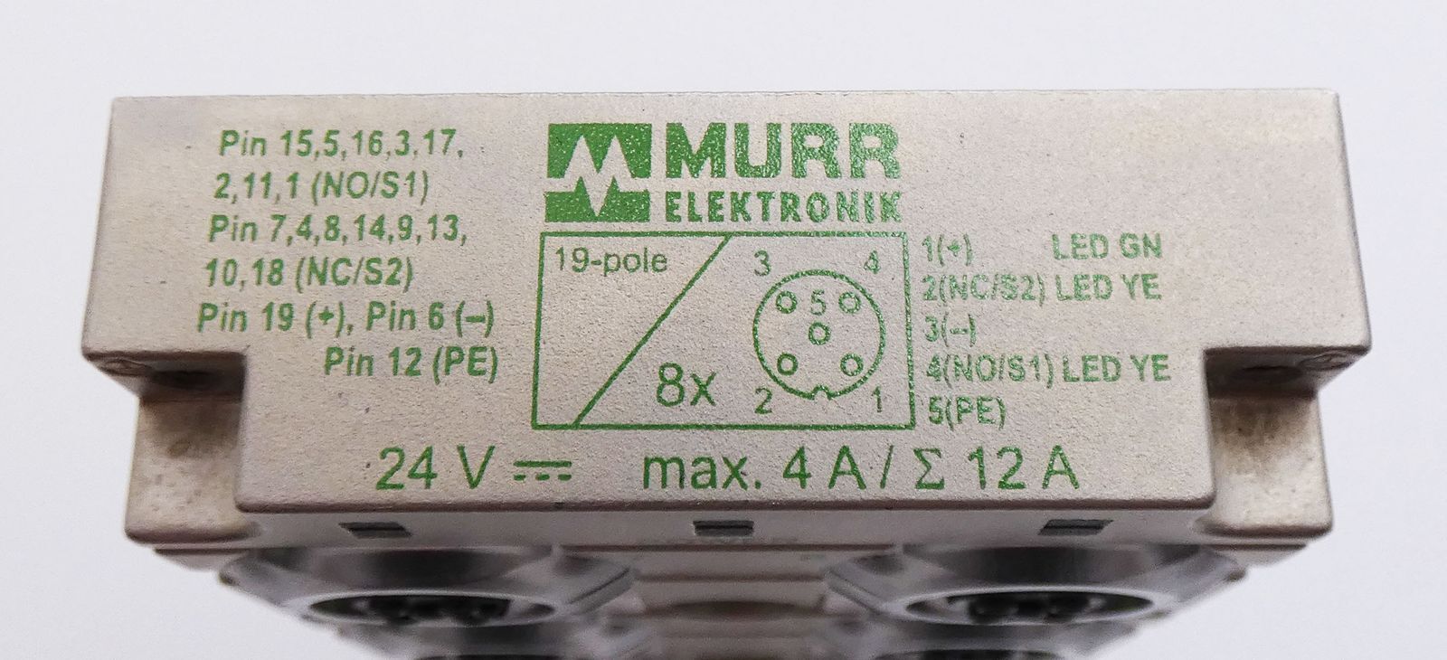 Murr Electronics Art.No. 27535 MVP12 8 Way 5 Pin Splitter -used-