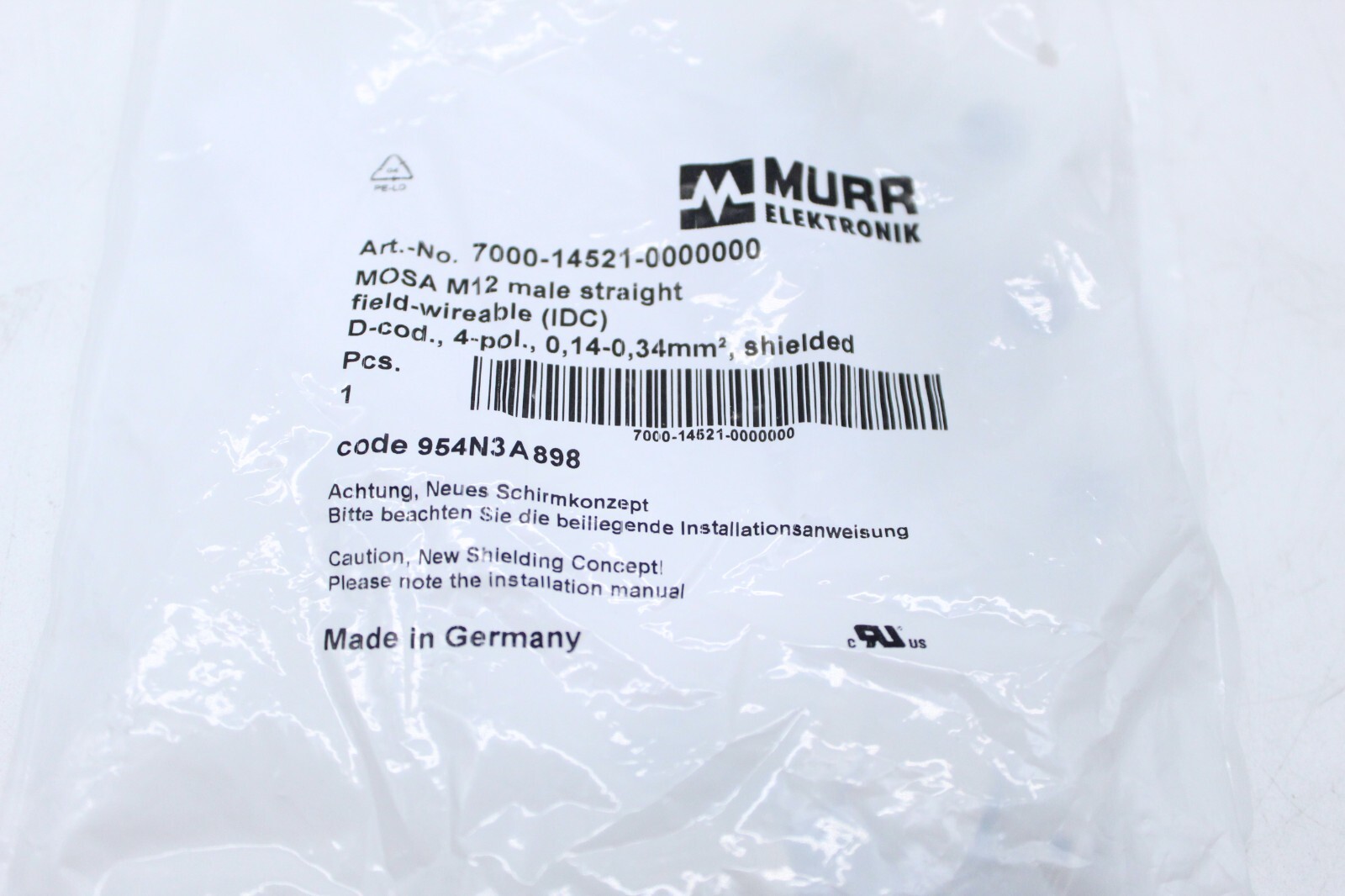 MURR ELECTRONICS 7000-14521-0000000, MOSA-M12