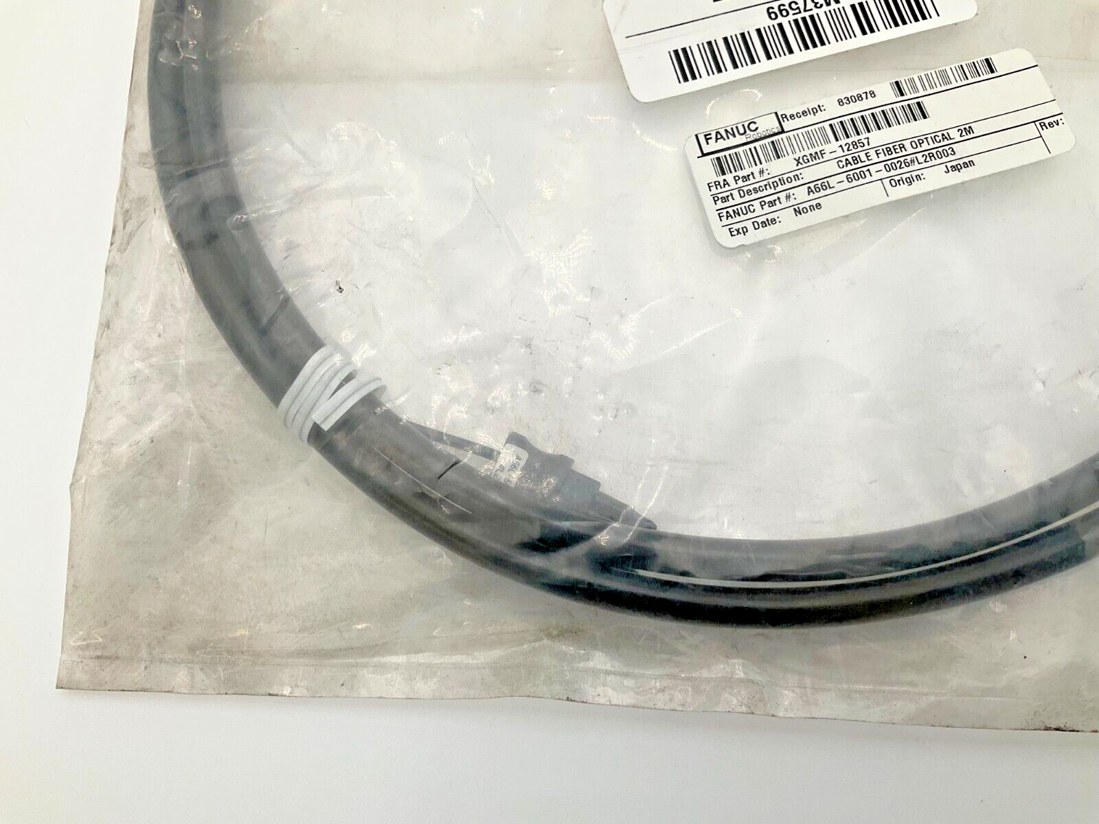 Fanuc A66L-6001-0026 Fiber Optic Cable XGMF-12857 A66L New (VT)