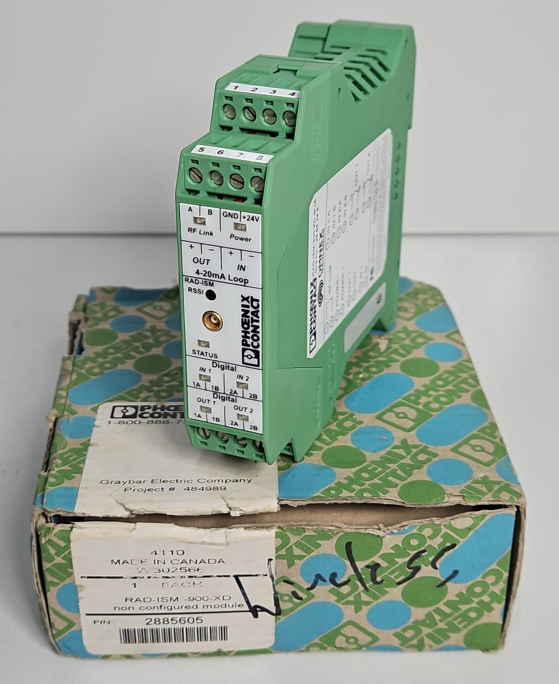 New Phoenix Contact RAD-ISM-900-XD-BUS PLC Spread Spectrum Transceiver 2885346