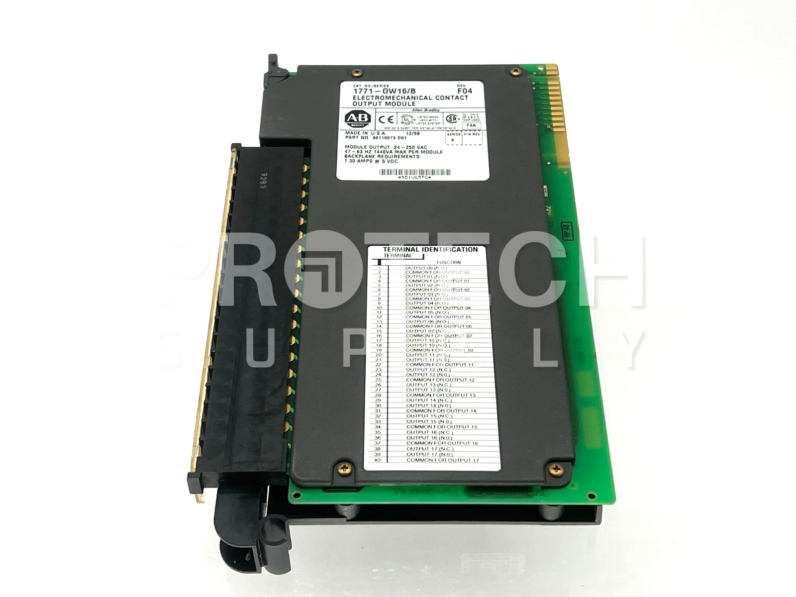 Allen Bradley 1771-0W16/B Contact Output Module Rev F04 with WARRANTY