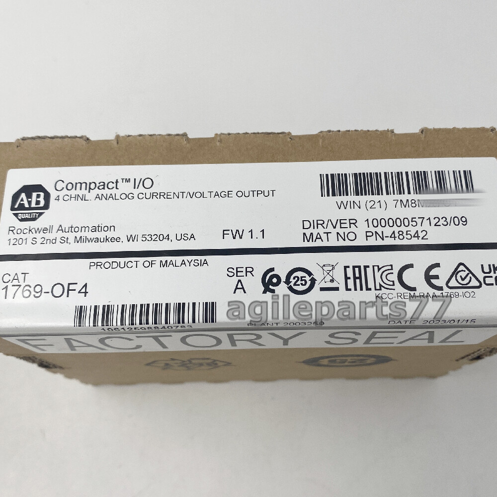 Allen-Bradley 1769-OF4 4Pt CompactLogix Analog Output Module New Sealed US