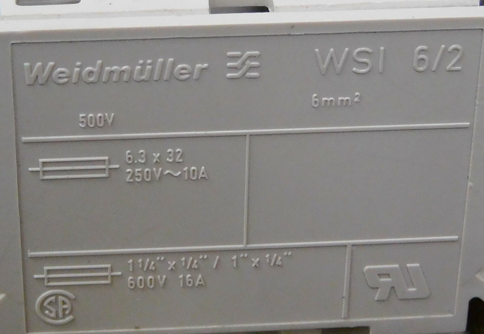 Weidmuller & Allen Bradley LR82859, WSI6/2, EW35, 700-HK36Z24, GH005 DIN Rail