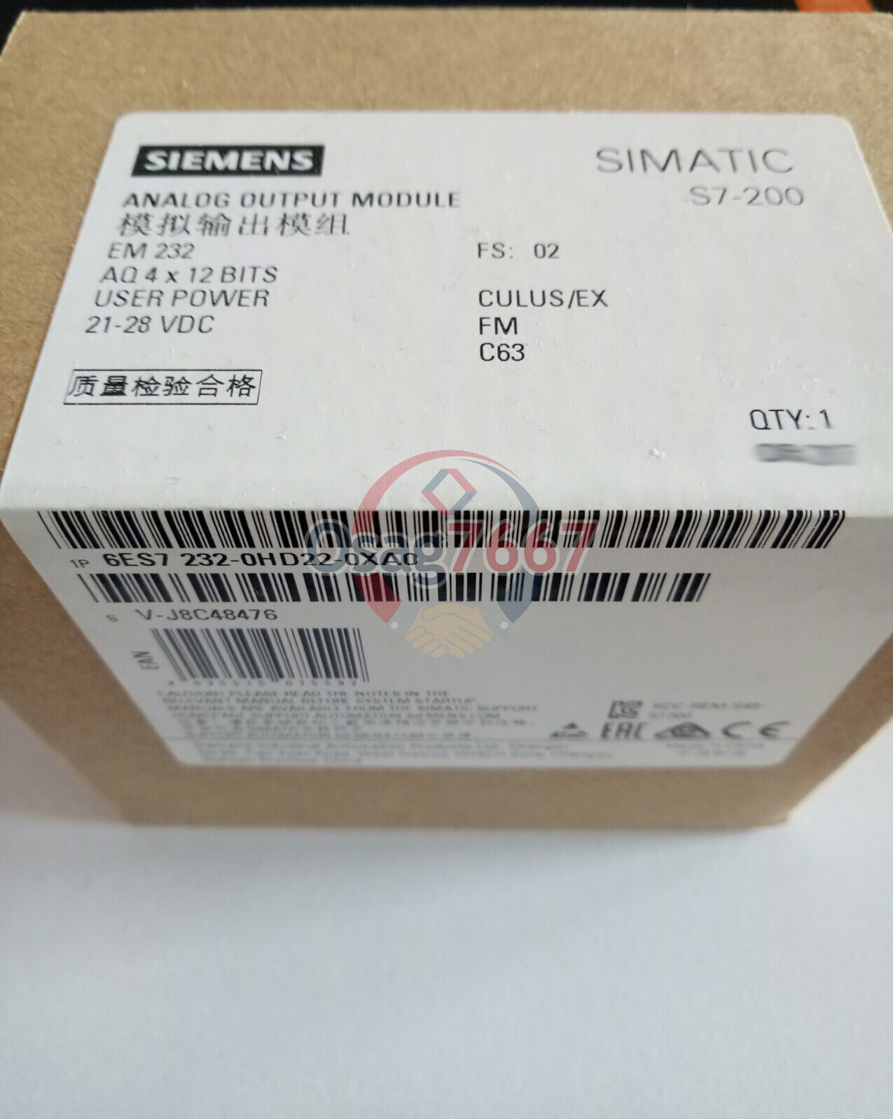 ONE Siemens 6ES7232-0HD22-0XA0 6ES7 232-0HD22-0XA0