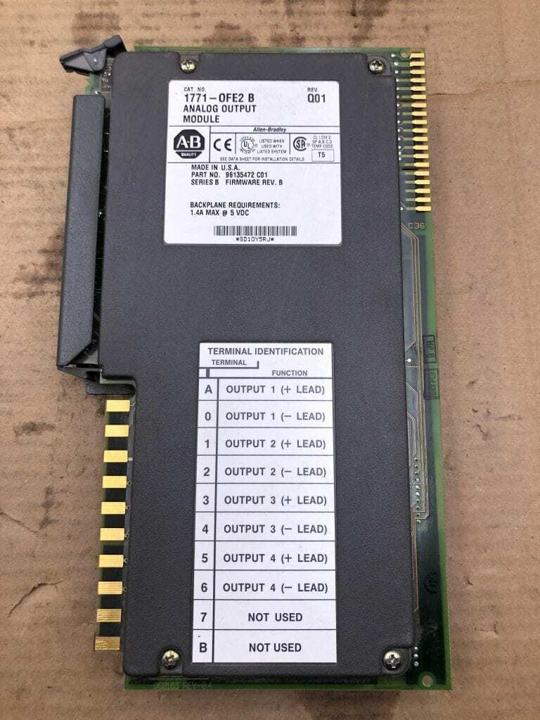 Allen Bradley 1771-OFE2/B PLC 5 Analog Output Module