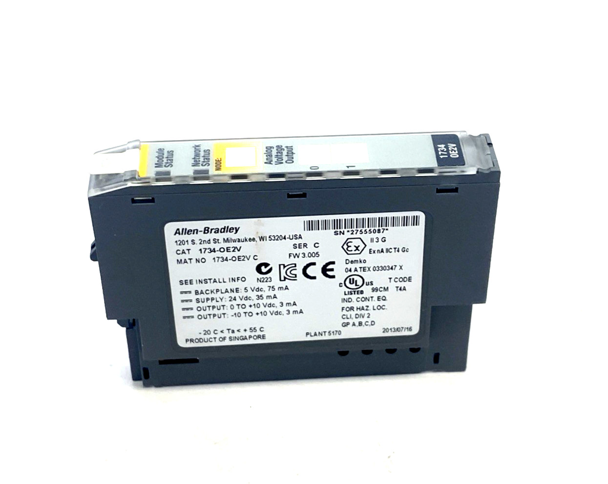 Allen Bradley 1734-OE2V Ser. C POINT I/O 2 Point Analog Output Module