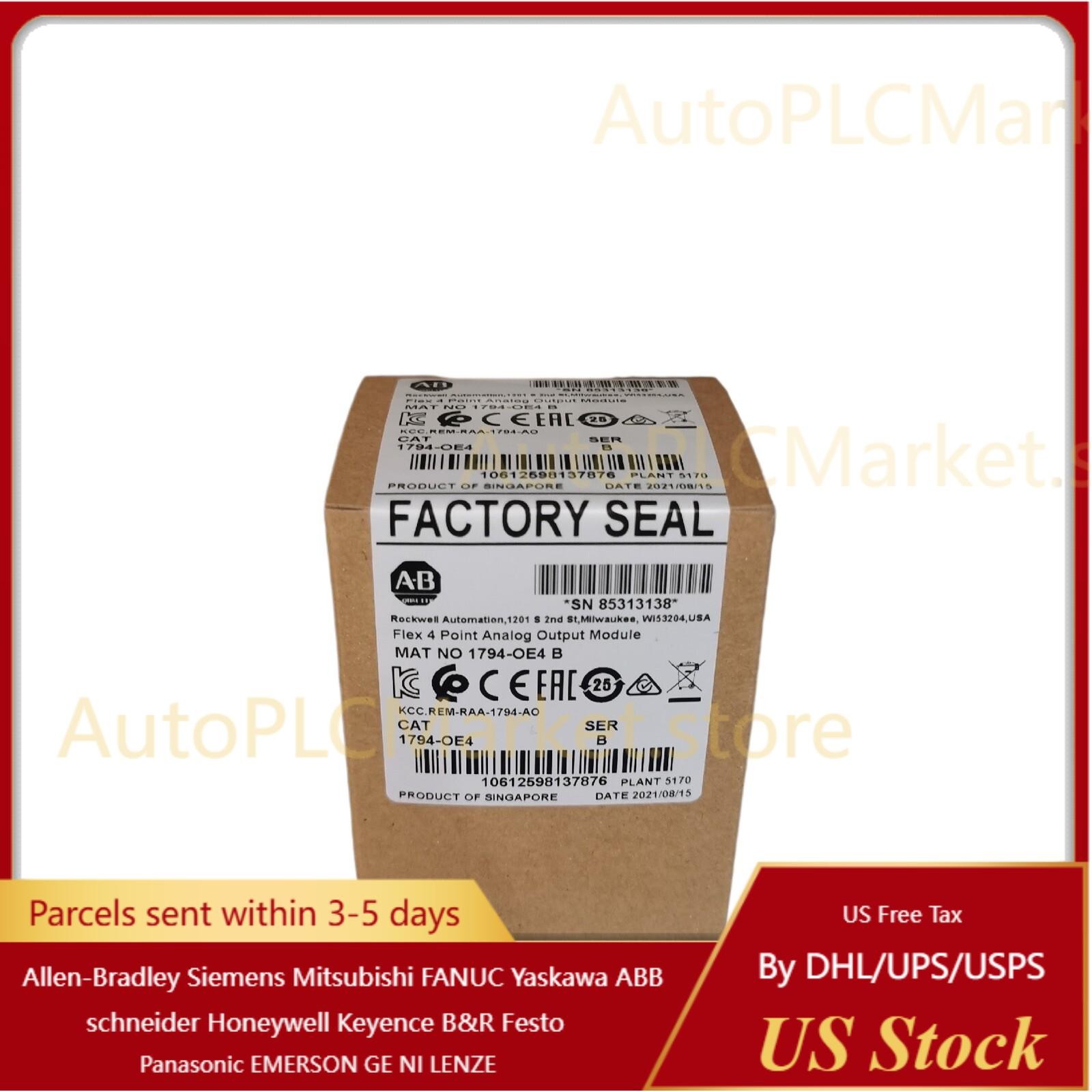 New Factory Sealed AB 1794-OE4 B Flex 4 Point Analog Output Module 1794OE4
